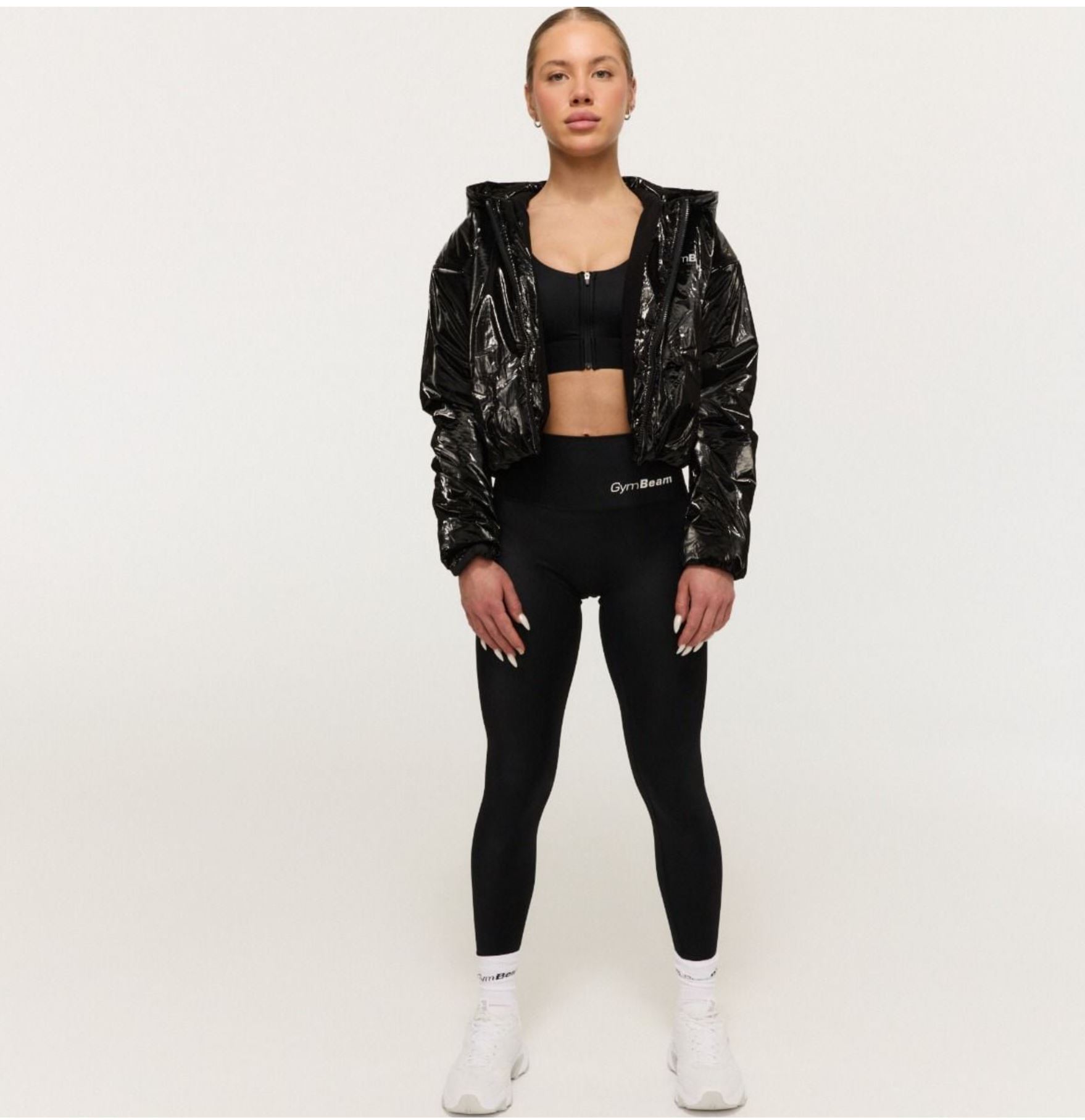 GymBeam PRIME Jacke mit Holo-Effekt & leichtem Fleece-Innenfutter
