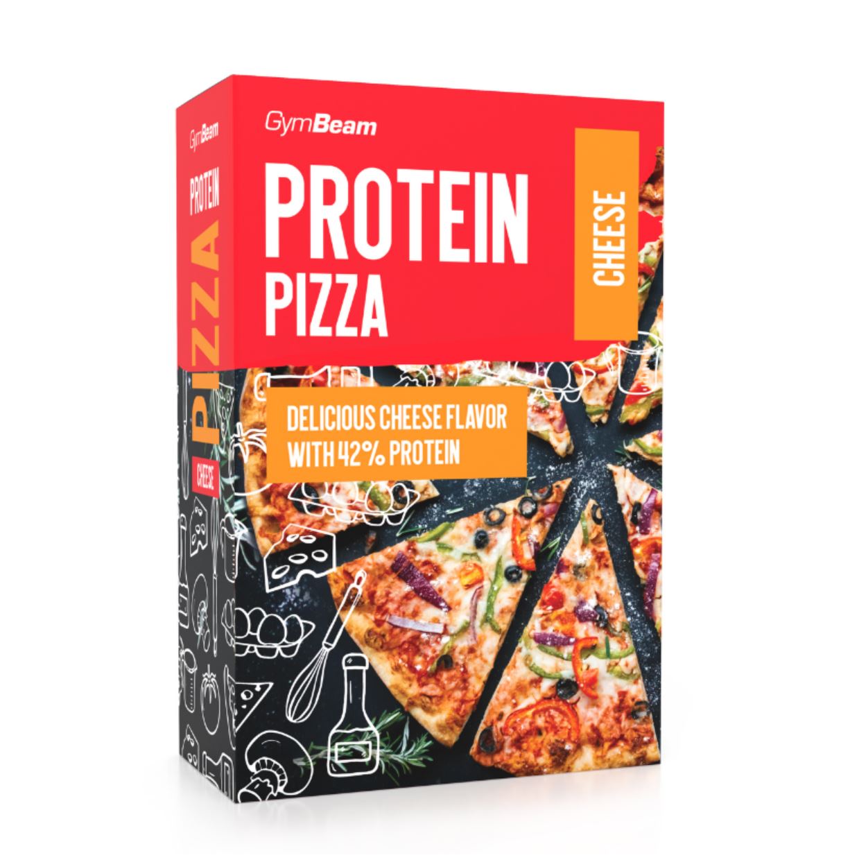 GymBeam Proteinpizza mit Käse und hohem Eiweißgehalt Proteinpizzateig 500 g