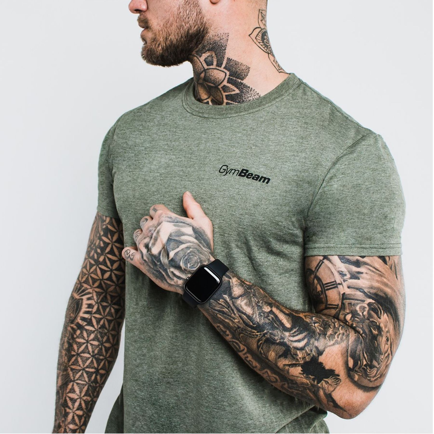 GymBeam Basic T-Shirt atmungsaktiv für Männer aus 100% Baumwolle