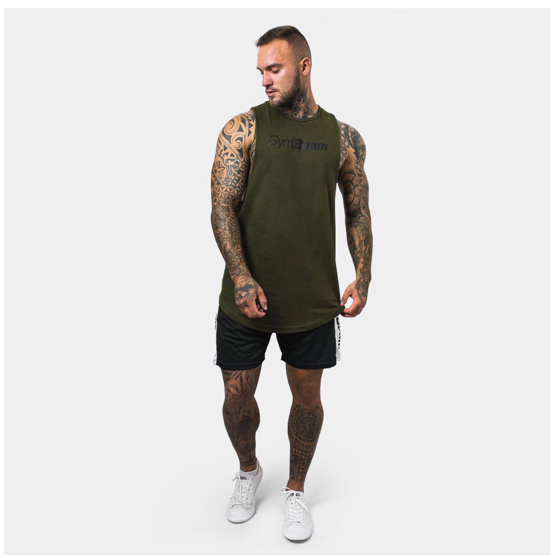 GymBeam VERTICAL-Shorts Sportshorts für Männer als Trainingsshorts Schwarz Gr. S