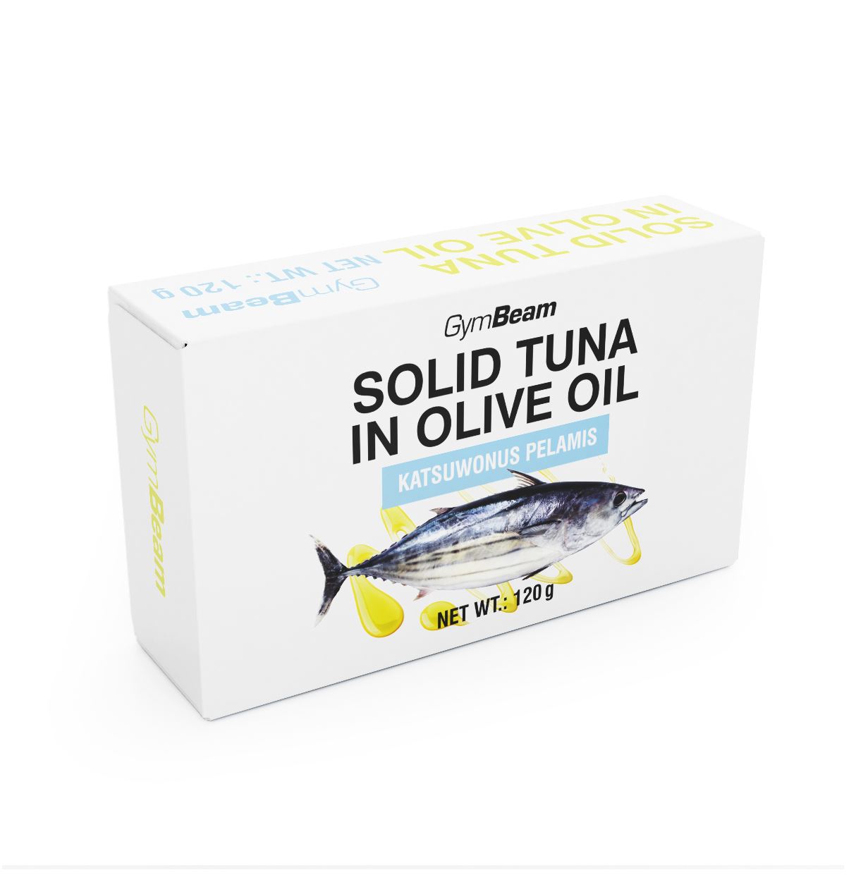 GymBeam Thunfisch in Olivenöl Proteinreicher Fisch mit Premium-Olivenöl 120 g