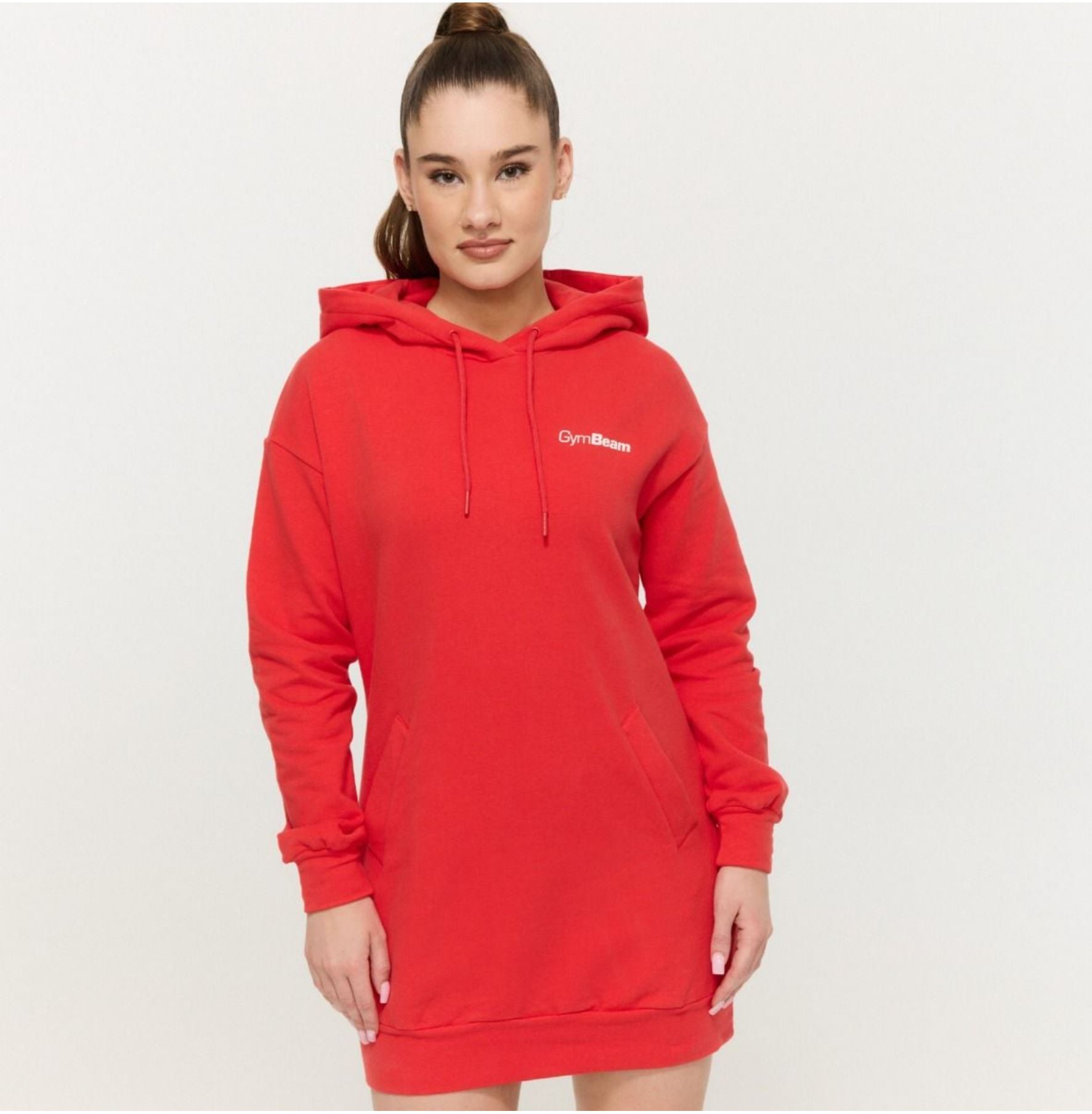 GymBeam LIMITLESS Longline Hoodie mit Seitentaschen Hoodie-Extralang