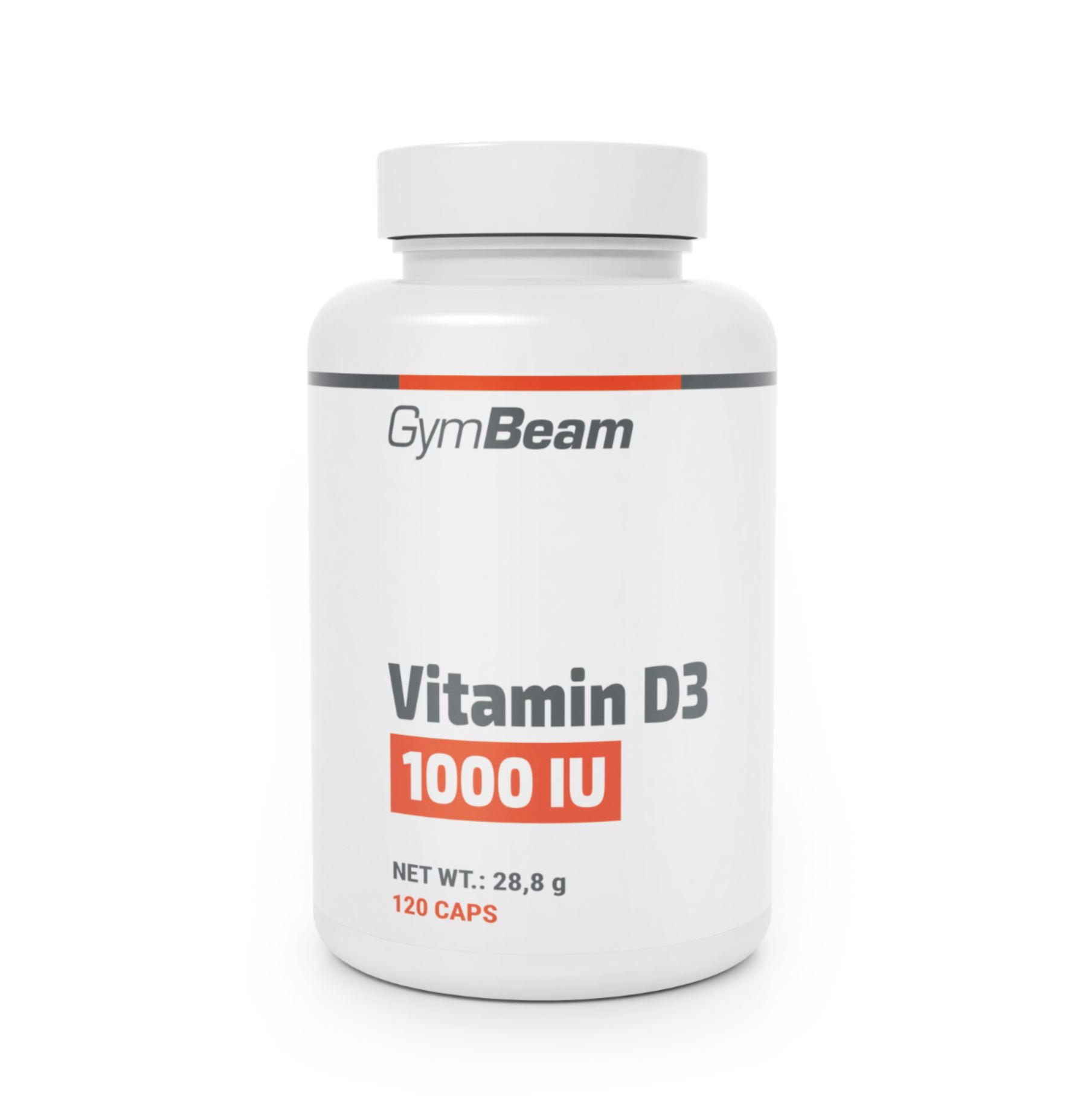 GymBeam Vitamin D3 1000 IU Vitaminkapseln 120 Kapseln