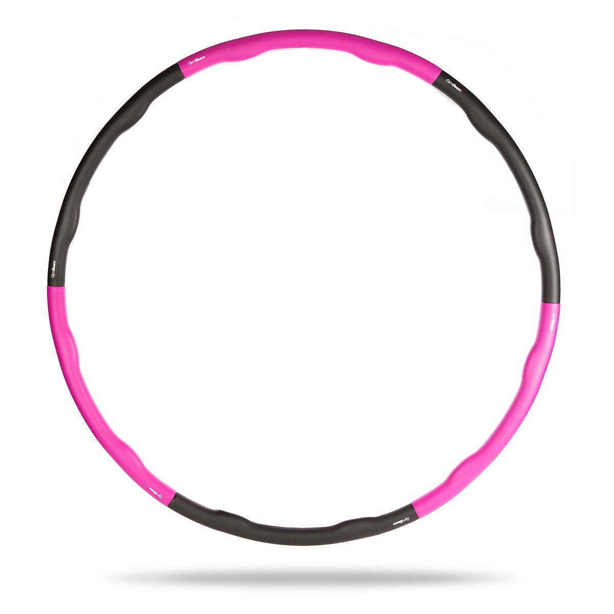 GymBeam Hula Hoop Reifen schwarz-pink gepolstert Fitnessreifen 1 m