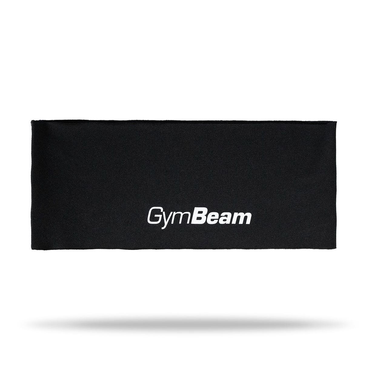 GymBeam Light Sport-Stirnband schnelltrocknend Schweißband atmungsaktiv schwarz