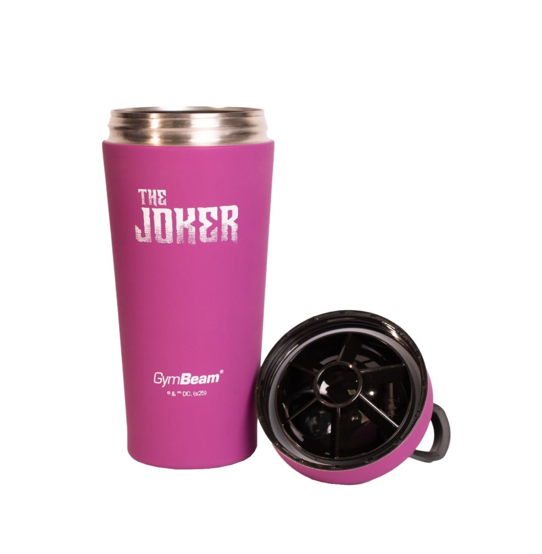 GymBeam Shaker The Joker™ Original Gamingshaker mit Skala pink sanfte Oberfläche 750 ml