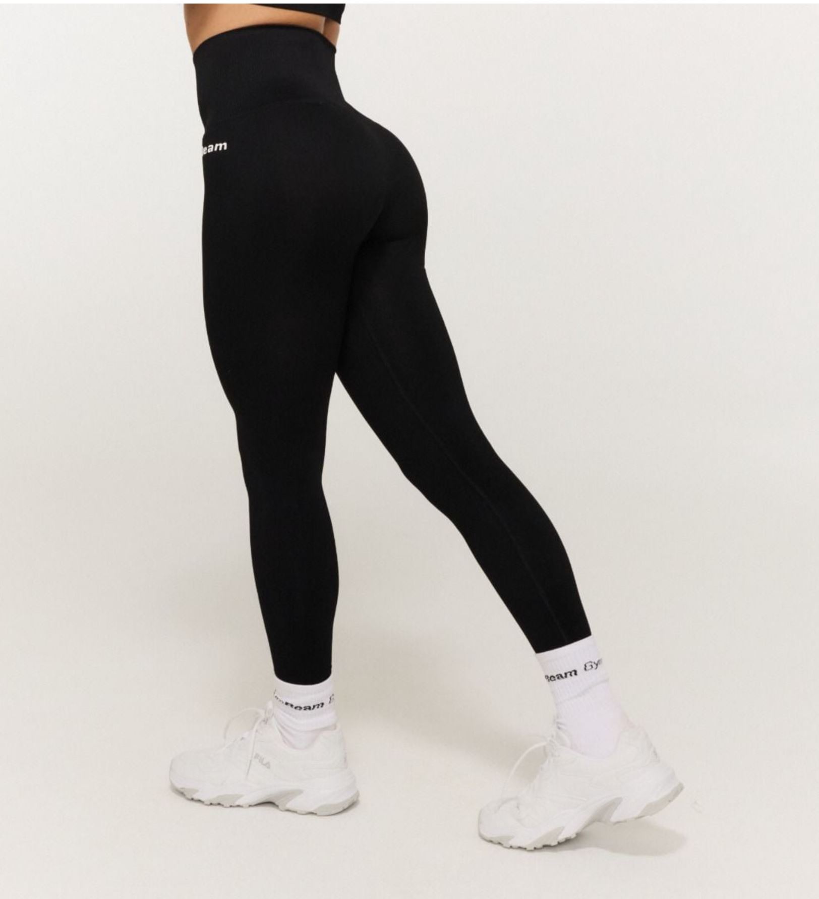 GymBabe Leggings nahtloses Design Fitness-Leggings mit hohem Rippbund