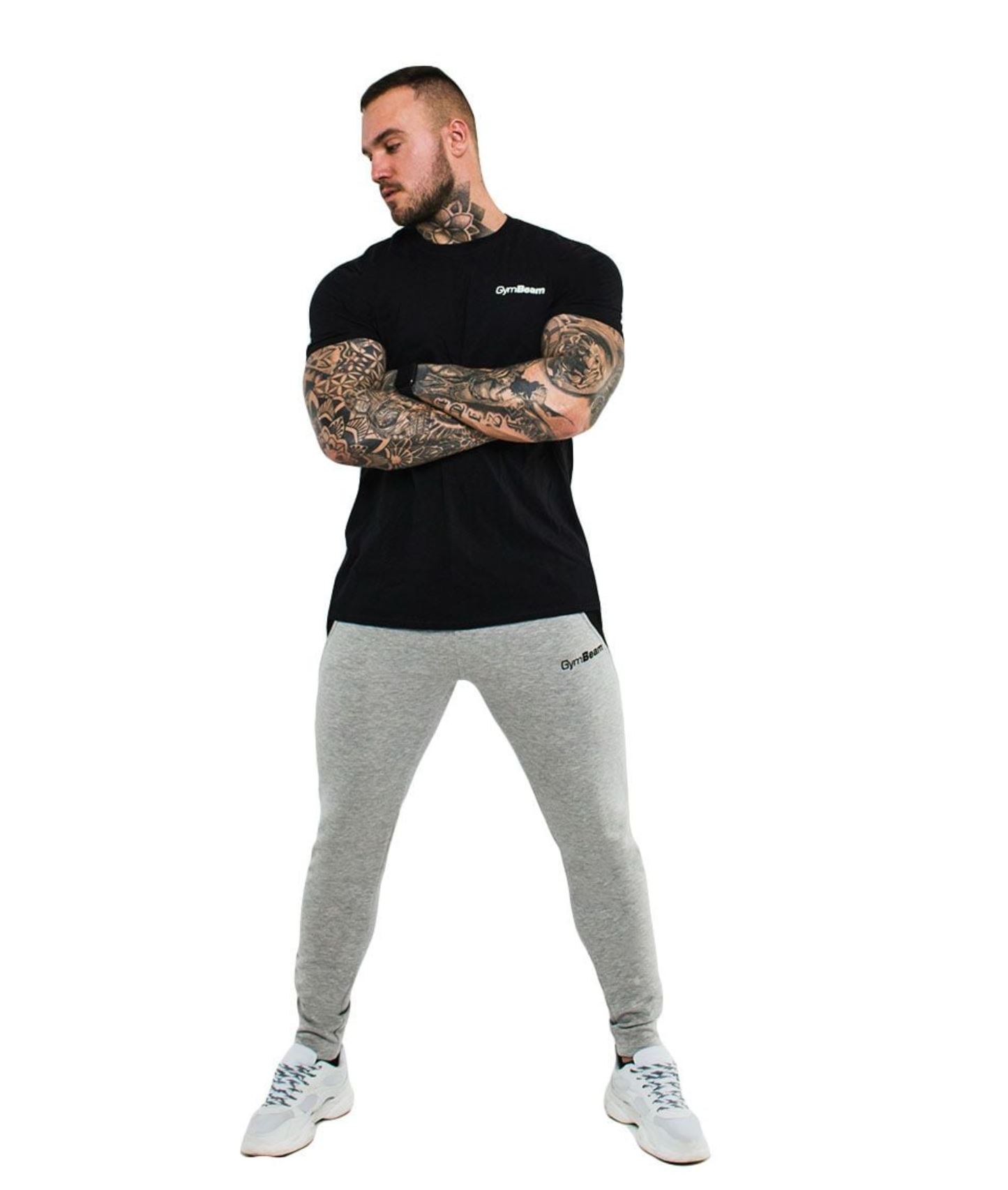 GymBeam Basic T-Shirt atmungsaktiv für Männer aus 100% Baumwolle
