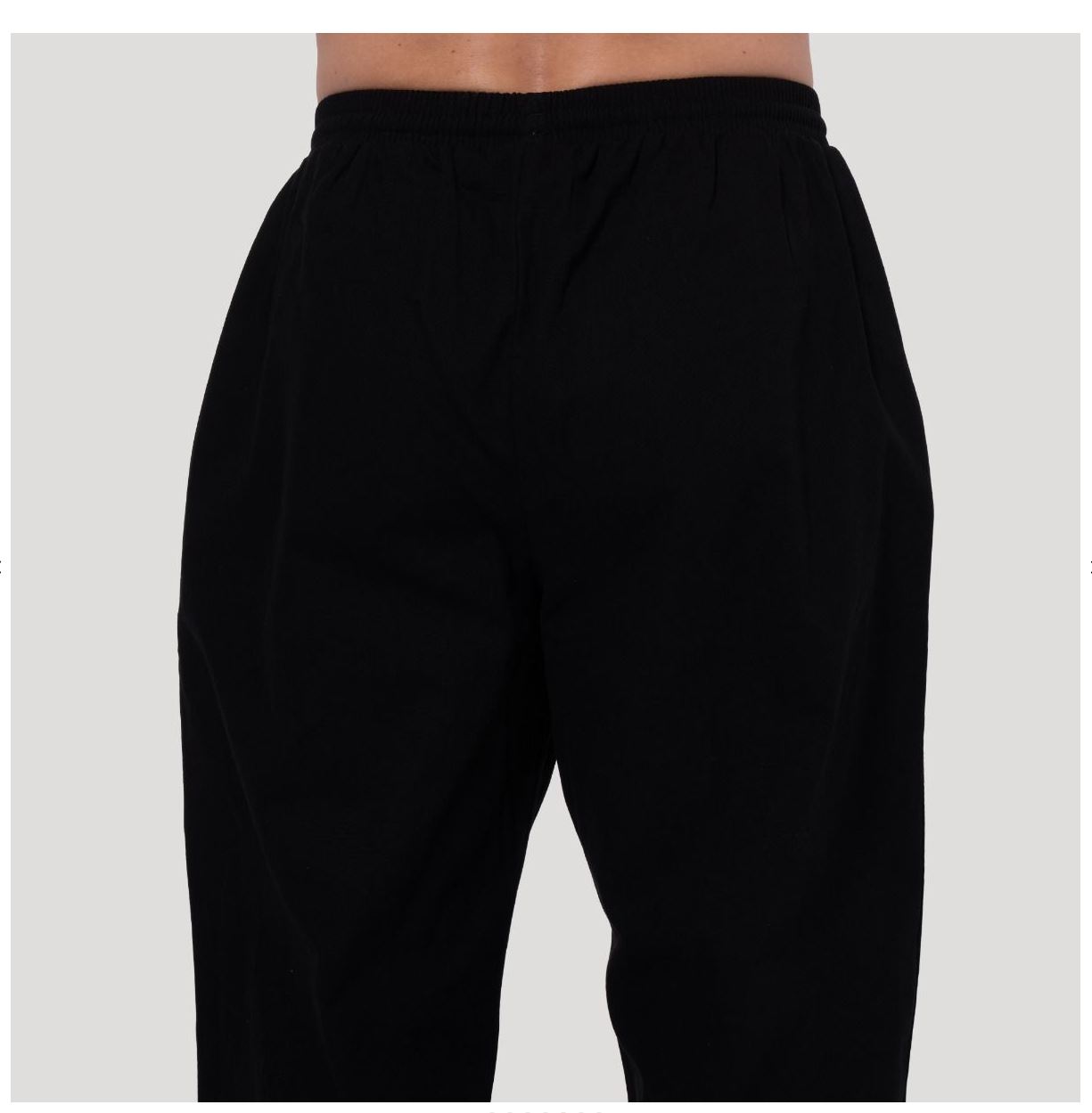 GymBeam Jogginghose schwarz Persistence mit Ripstop-Gewebe Bodybuilderhose oversized-Schnitt 100% Baumwolle Gr. S