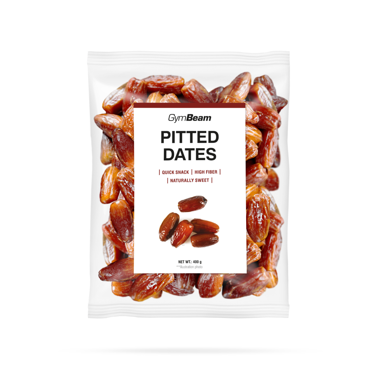 GymBeam Datteln ohne Stein Trockenfrucht mit hohem Ballaststoffgehalt 400 g