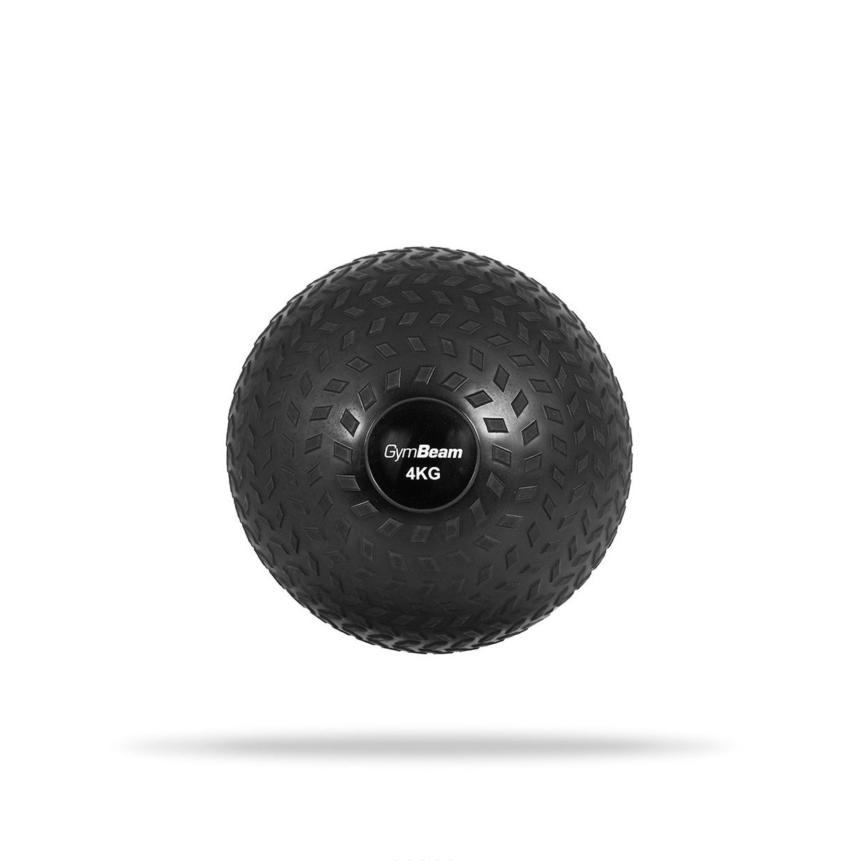 GymBeam Medzinball schwarz Slam Ball rutschfest aus PVC Sandgefüllt Gewichtsball 4 kg