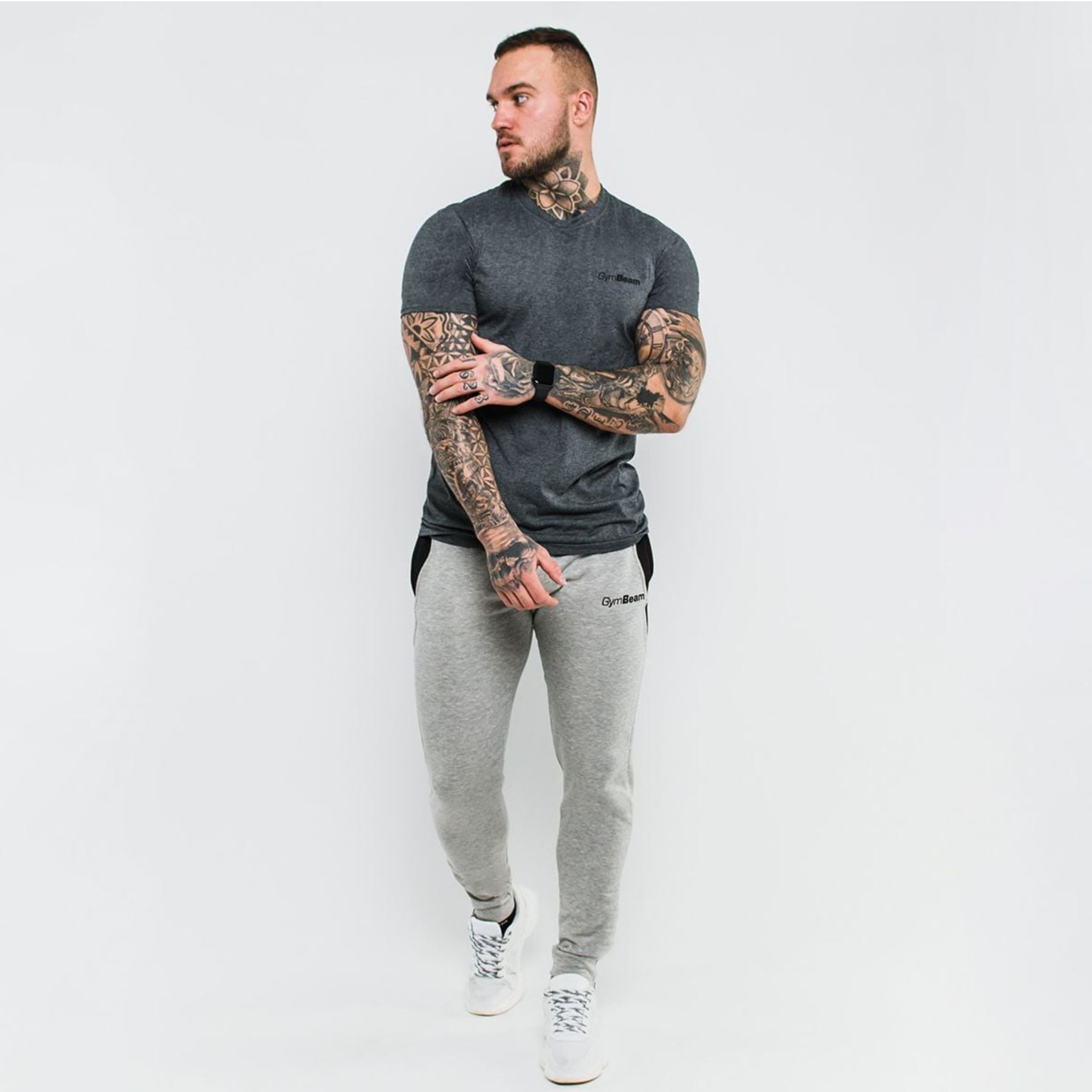 GymBeam Basic T-Shirt atmungsaktiv für Männer aus 100% Baumwolle