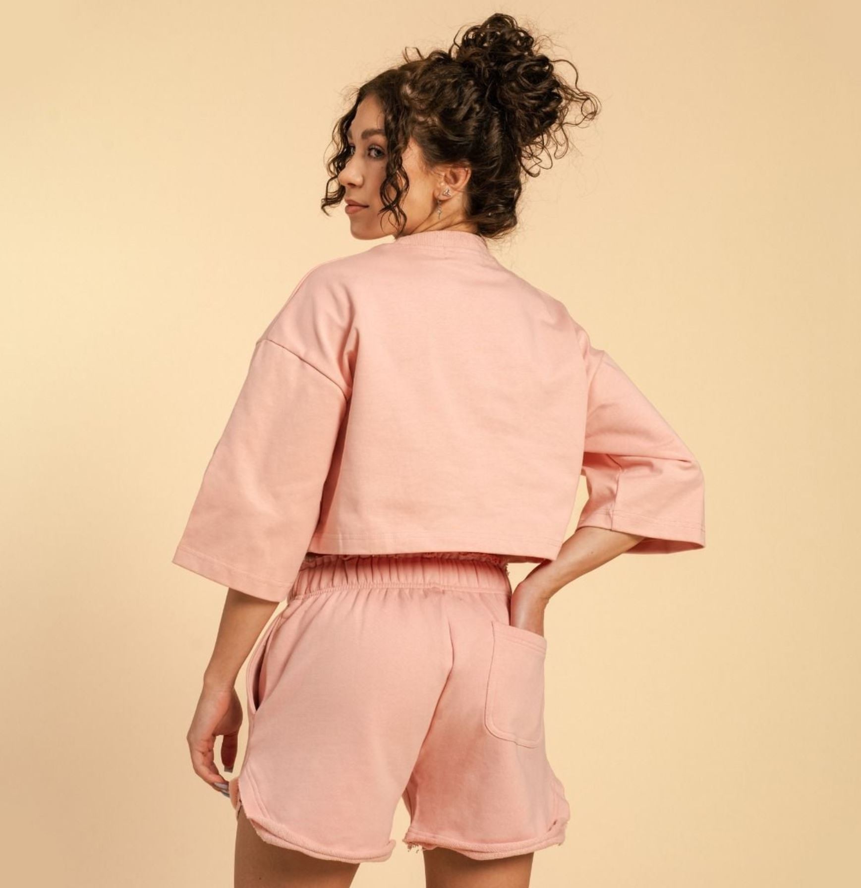 BeastPink SERENITY Crop T-Shirt Oberteil mit Kurzpassform aus 100% Baumwolle