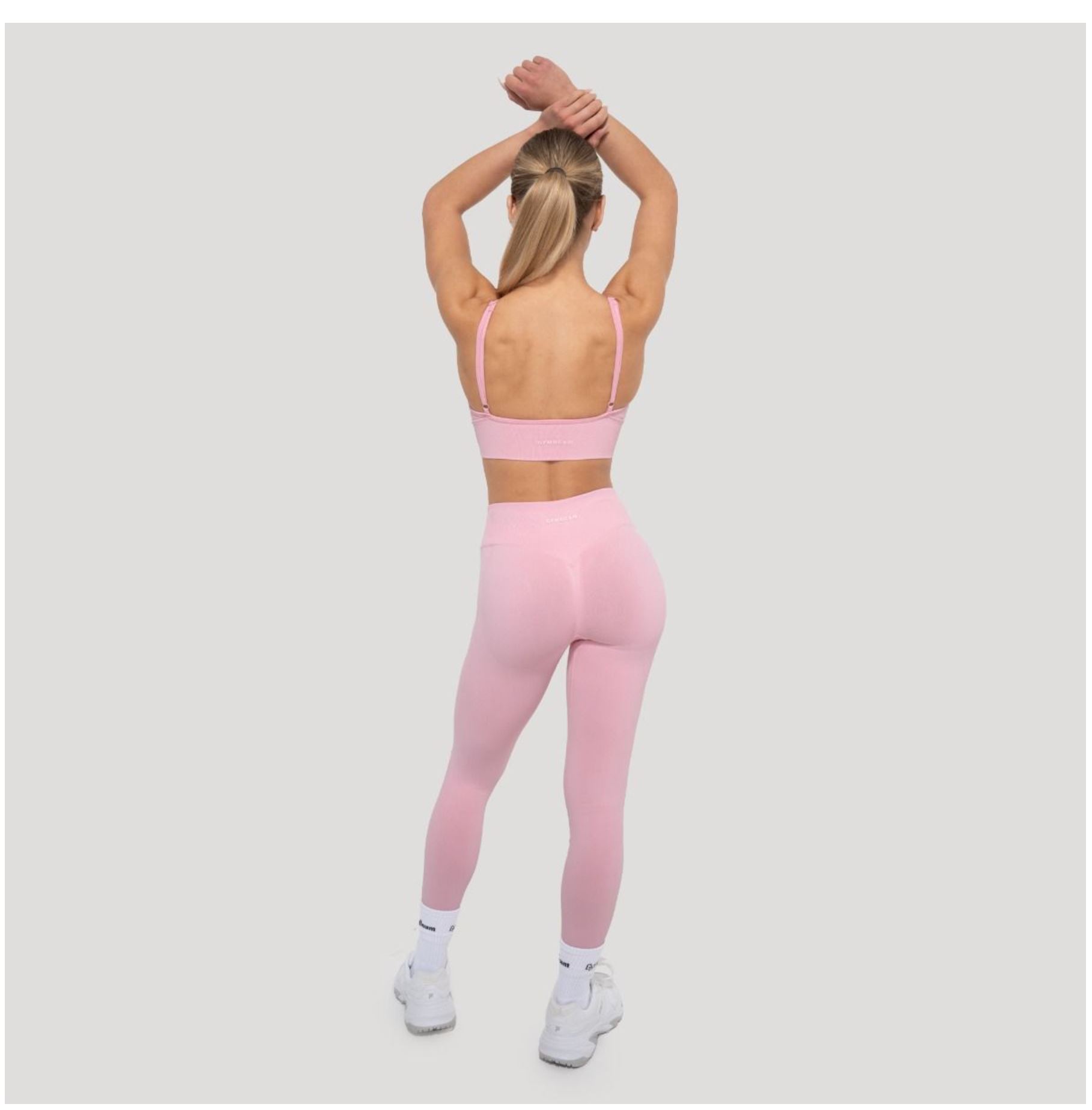 GymBeam LUMA Leggings Scrunch-Butt-Effekt Sportleggings Quick-Dry mit 4-Way-Stretch-Technologie Baby-Pink Gr. M