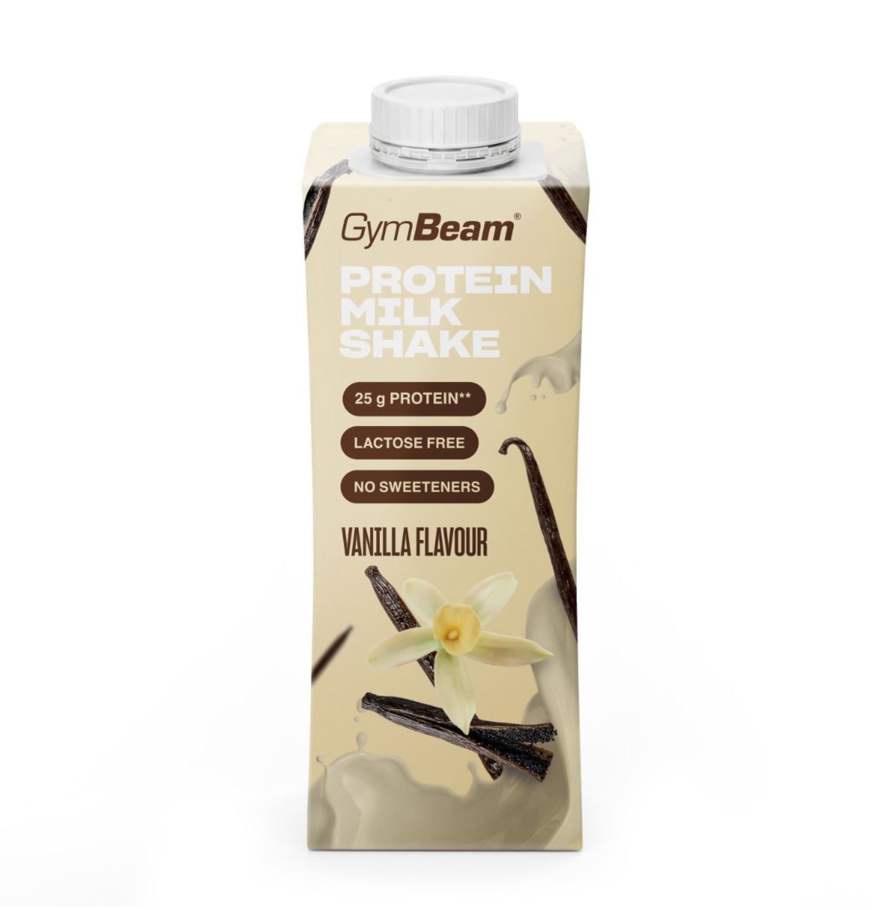 GymBeam MoiMüv Protein-Milchshake Fertiggetränk als Proteinshake mit 25g Protein Vanille 250 ml