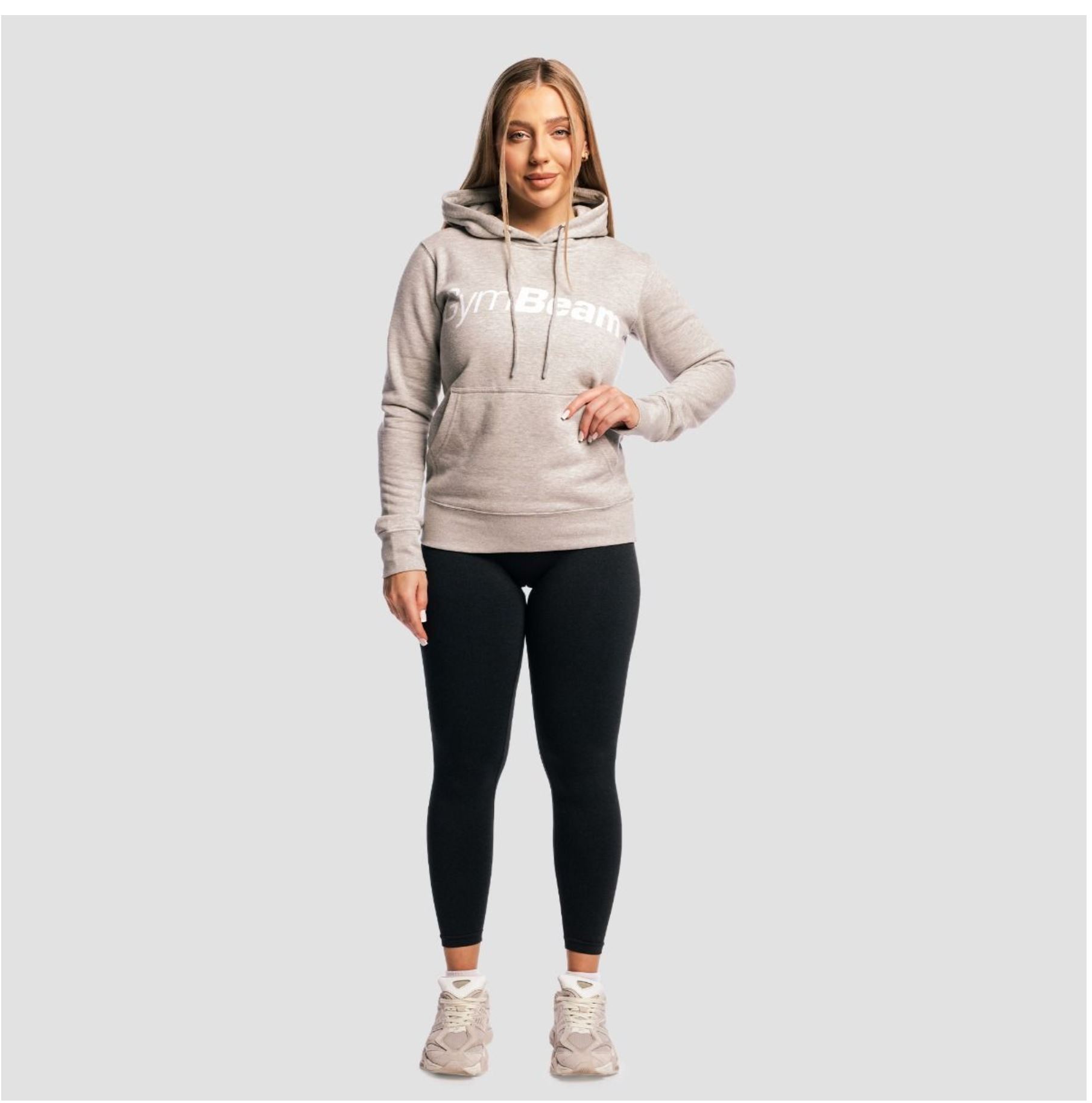 GymBeam ATHLETE-Hoodie für Frauen Sporthoodie Trainings-Kapuzenpullover Grau Gr. S