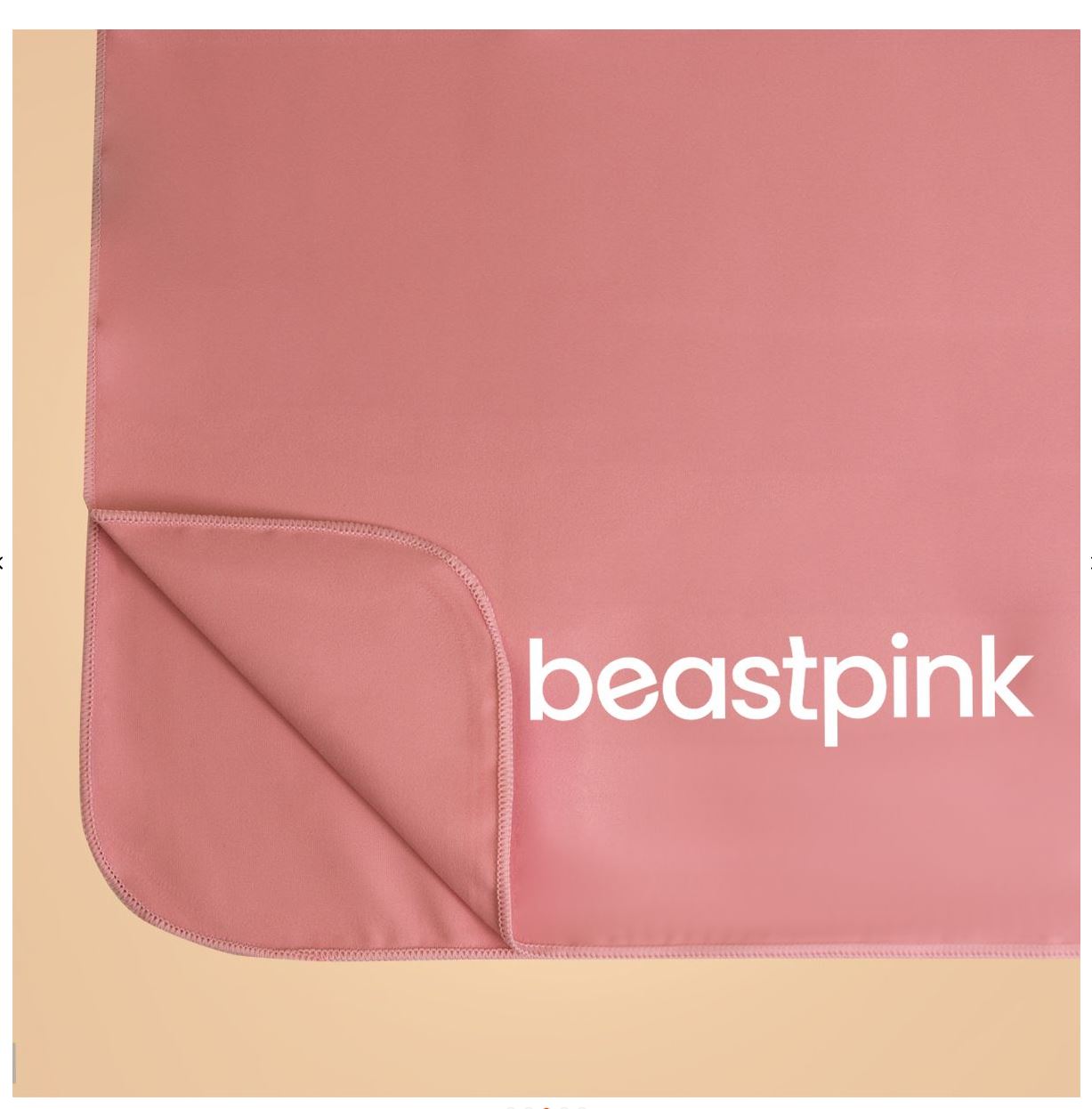 BeastPink MAXI Sporthandtuch schnelltrocknend Trainingshandtuch in Pink 80 x 130 cm