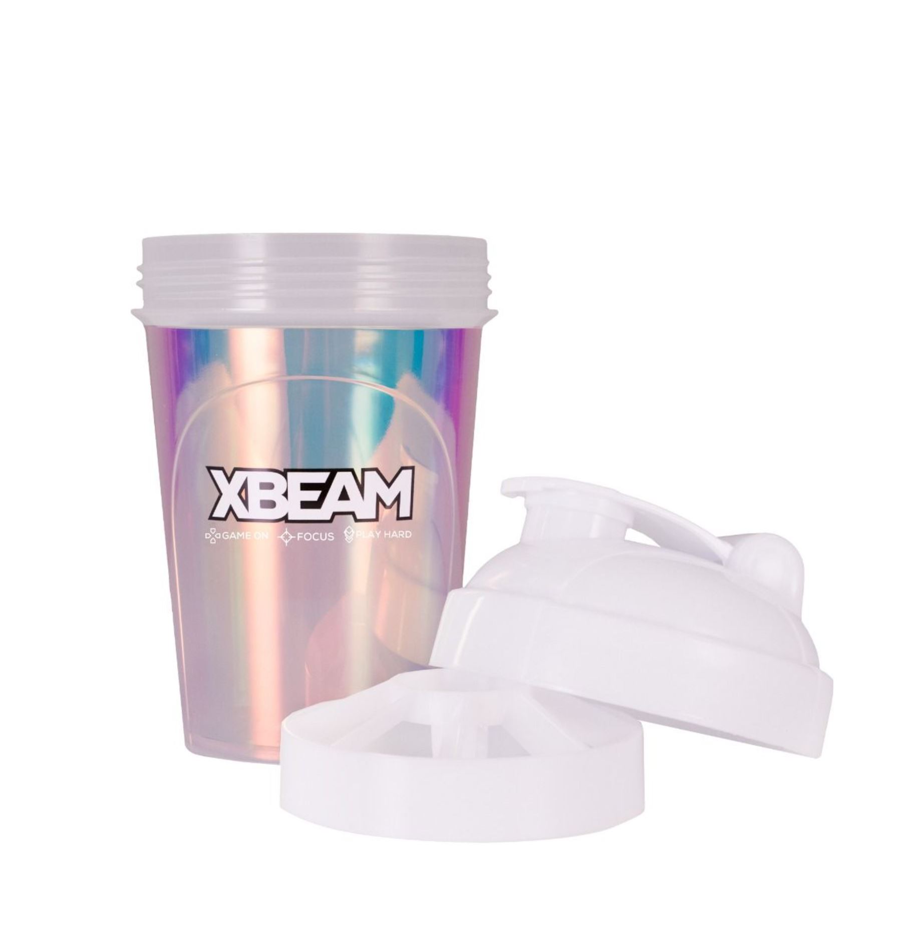 GymBeam XBEAM Shaker mit holografischem Design Shaker für Gamer 500 ml