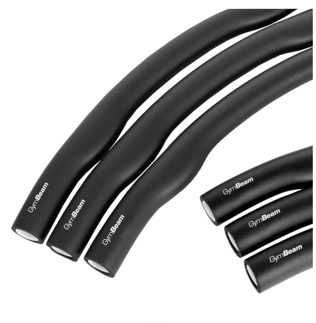 GymBeam Hula Hoop Reifen schwarz gepolstert Fitnessreifen 1 m