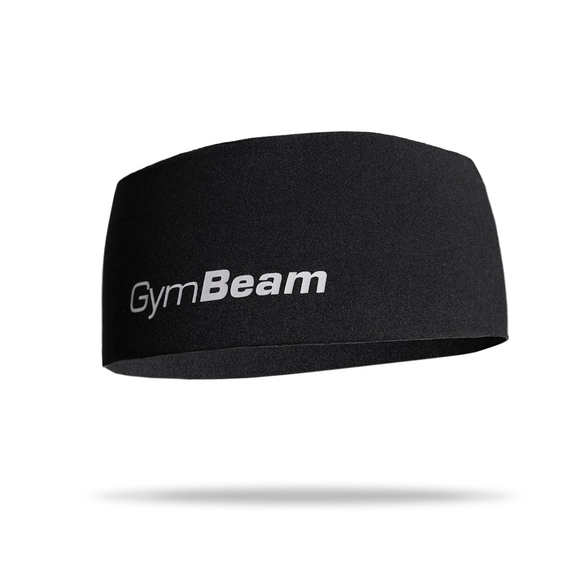 GymBeam Light Sport-Stirnband schnelltrocknend Schweißband atmungsaktiv schwarz