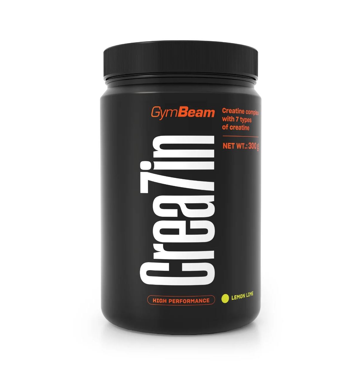 GymBeam Creatin Zitrone-Limette Crea7in mit 7 Formen von Kreatin für Sportler 300 g