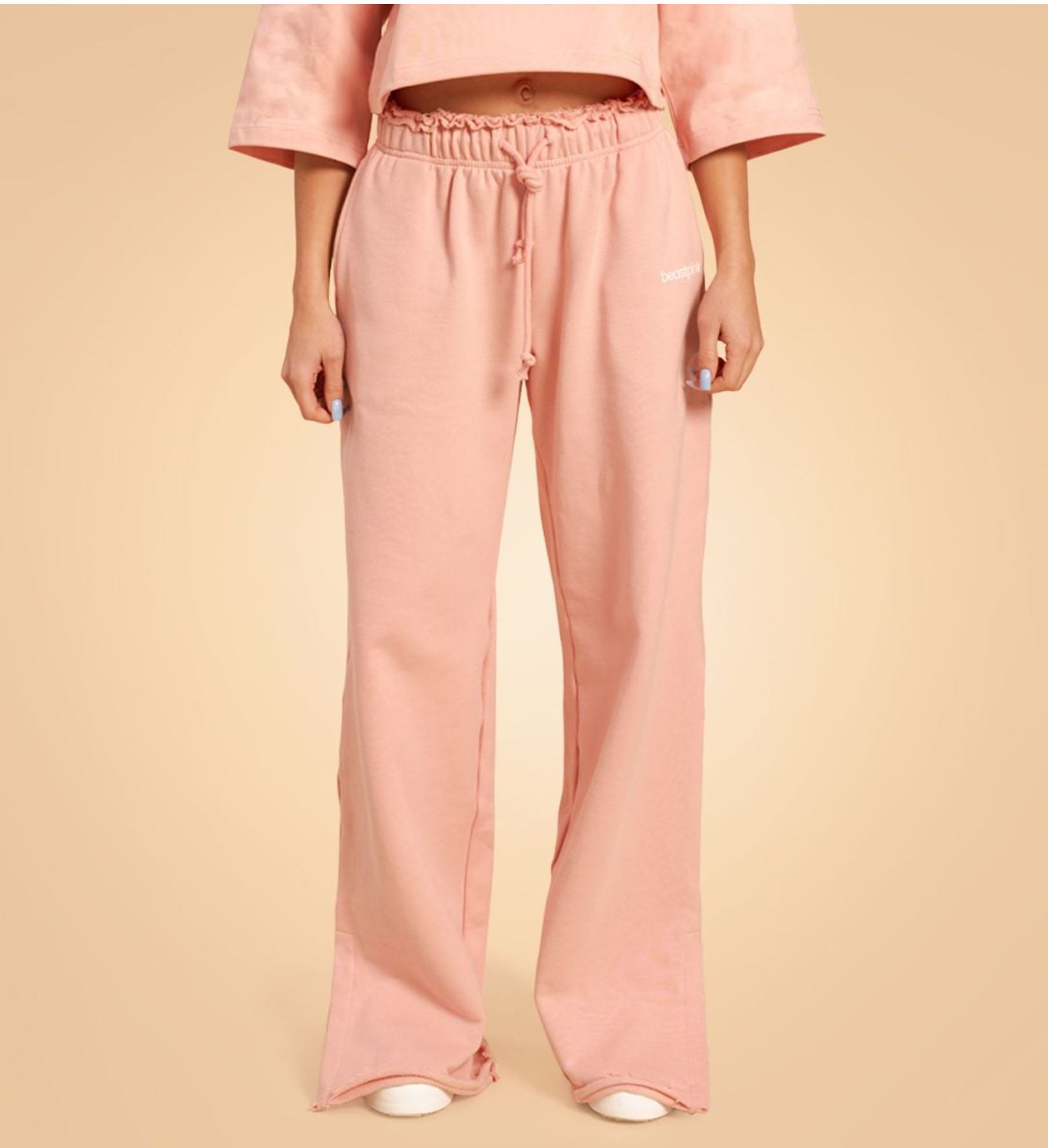 GymBeam SERENITY Jogginghose als Freizeithose mit Paperbag-Bund