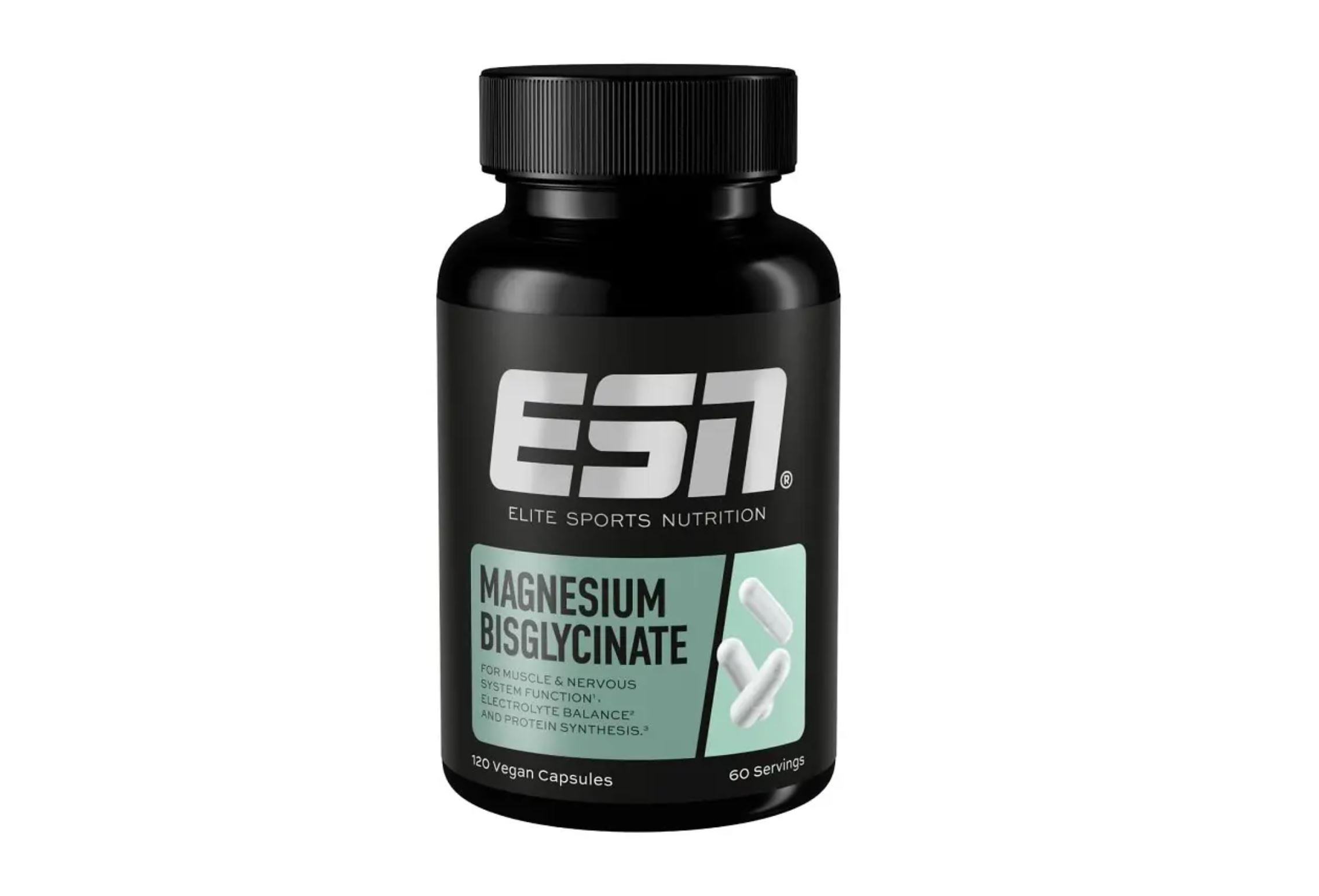 ESN Magnesium Bisglycinat in Kapselform Magnesiumbisglycinat für Training & Alltag