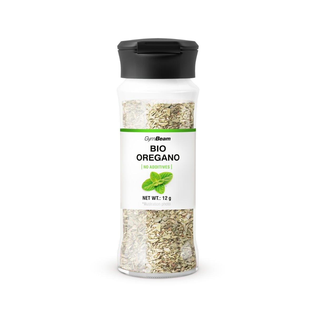 GymBeam BIO Oregano getrocknet Starkes mediterranes Aroma im Streuer 12 g