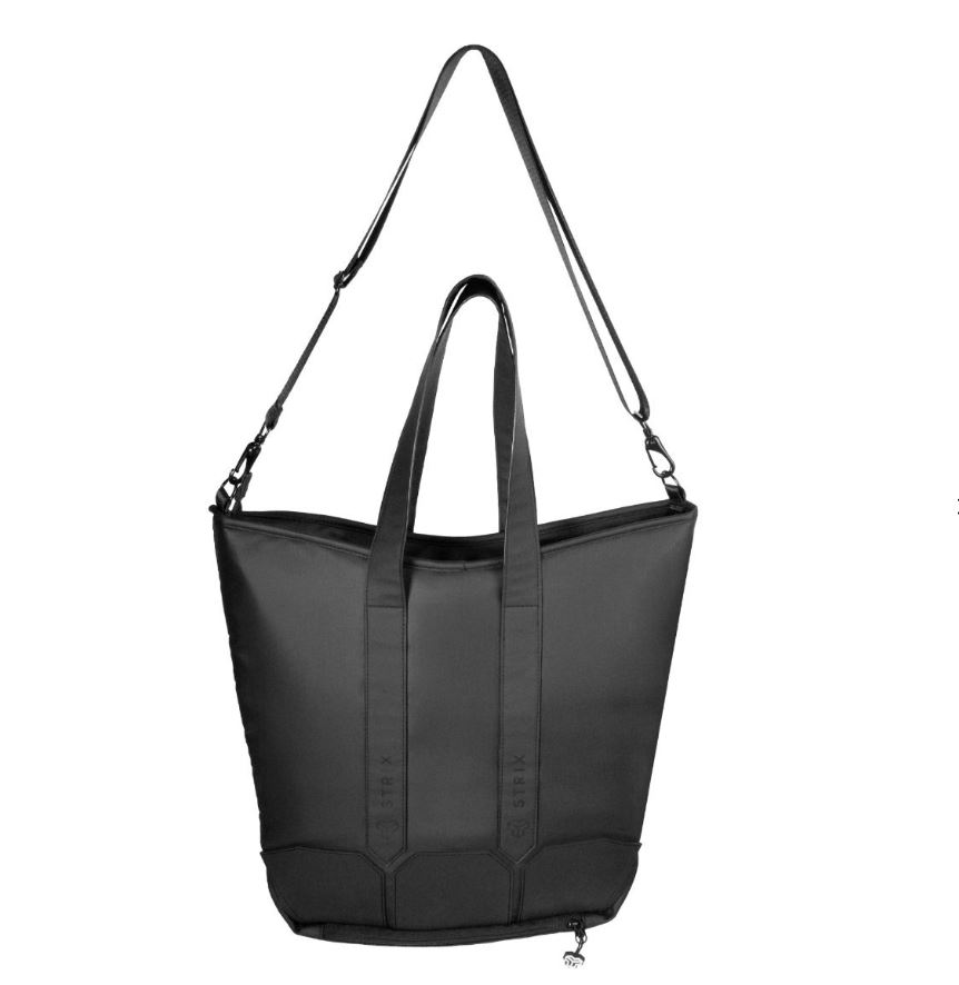 STRIX Sporthandtasche schwarz Essential Daily Bag mit Sportmatten-Befestigungssystem Sporttasche 22 Liter