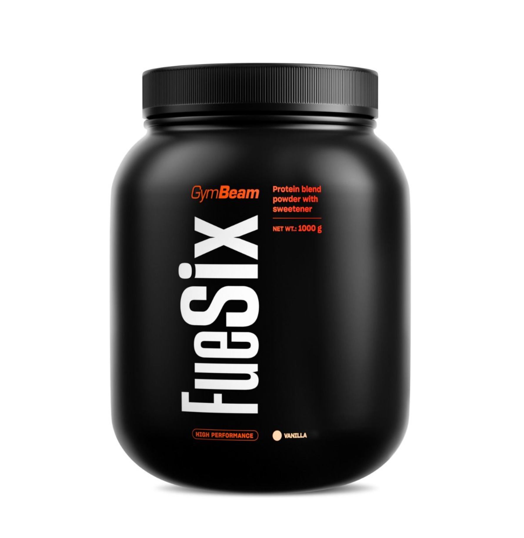 GymBeam FueSix 6 Proteinquellen in einem Premium-Multiproteinpulver Vanille 1000 g