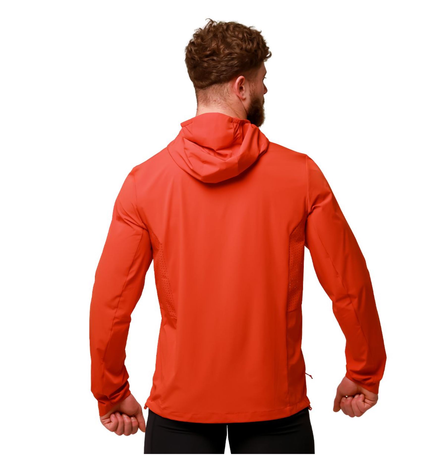 GymBeam PULSE Laufjacke wasserdicht Trainingsjacke DWR-Imprägniert Orange Gr. XL