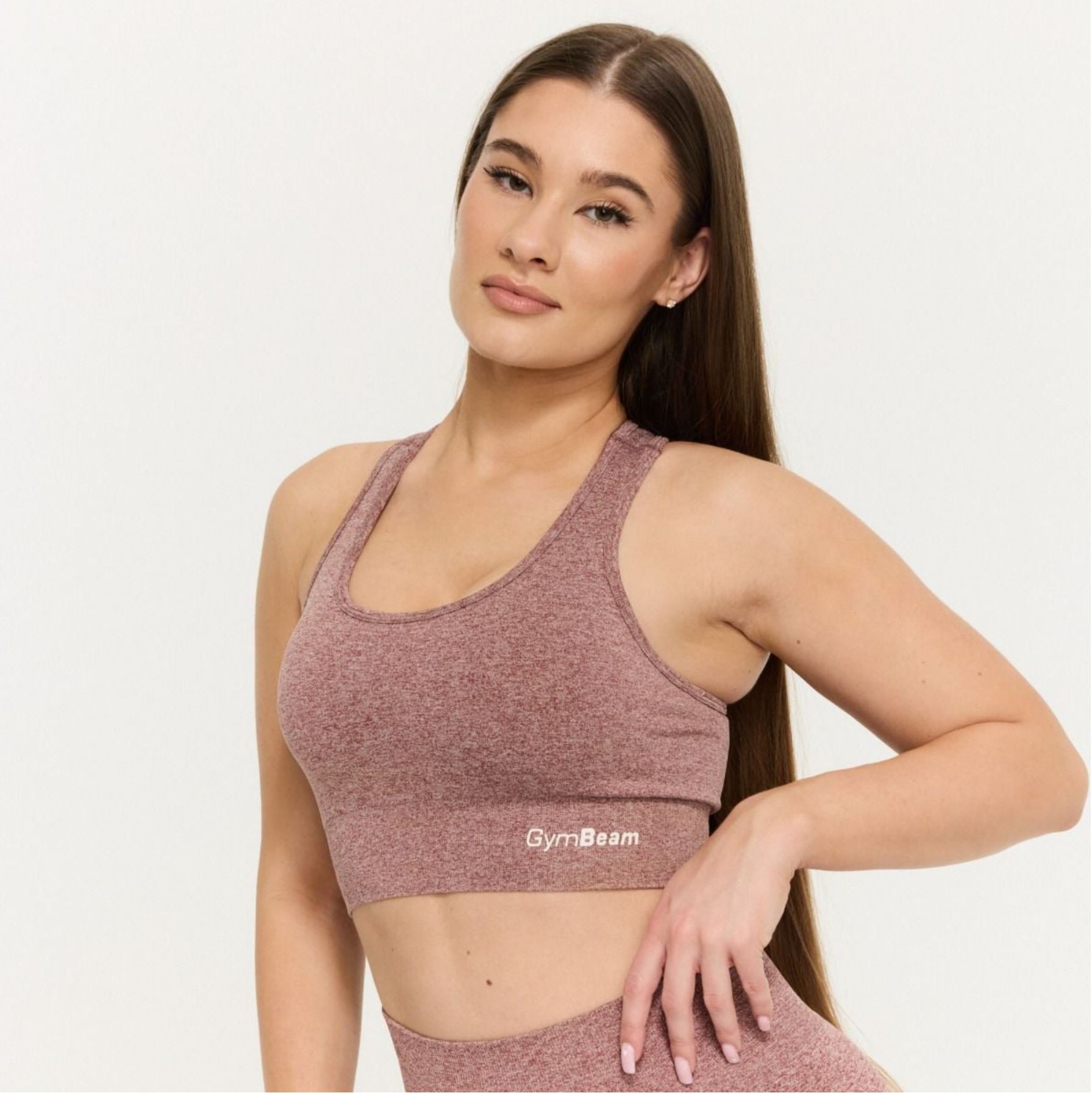 GymBeam Sport-BH FLO Bustier Trainings-BH mit Melange-Effekt
