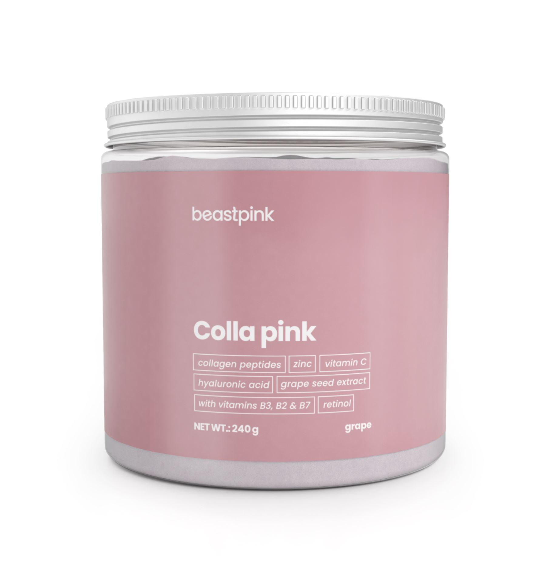 BeastPink Colla Pink Schönheitsdrink zuckerfrei Kollagen für Frauen entwickelt