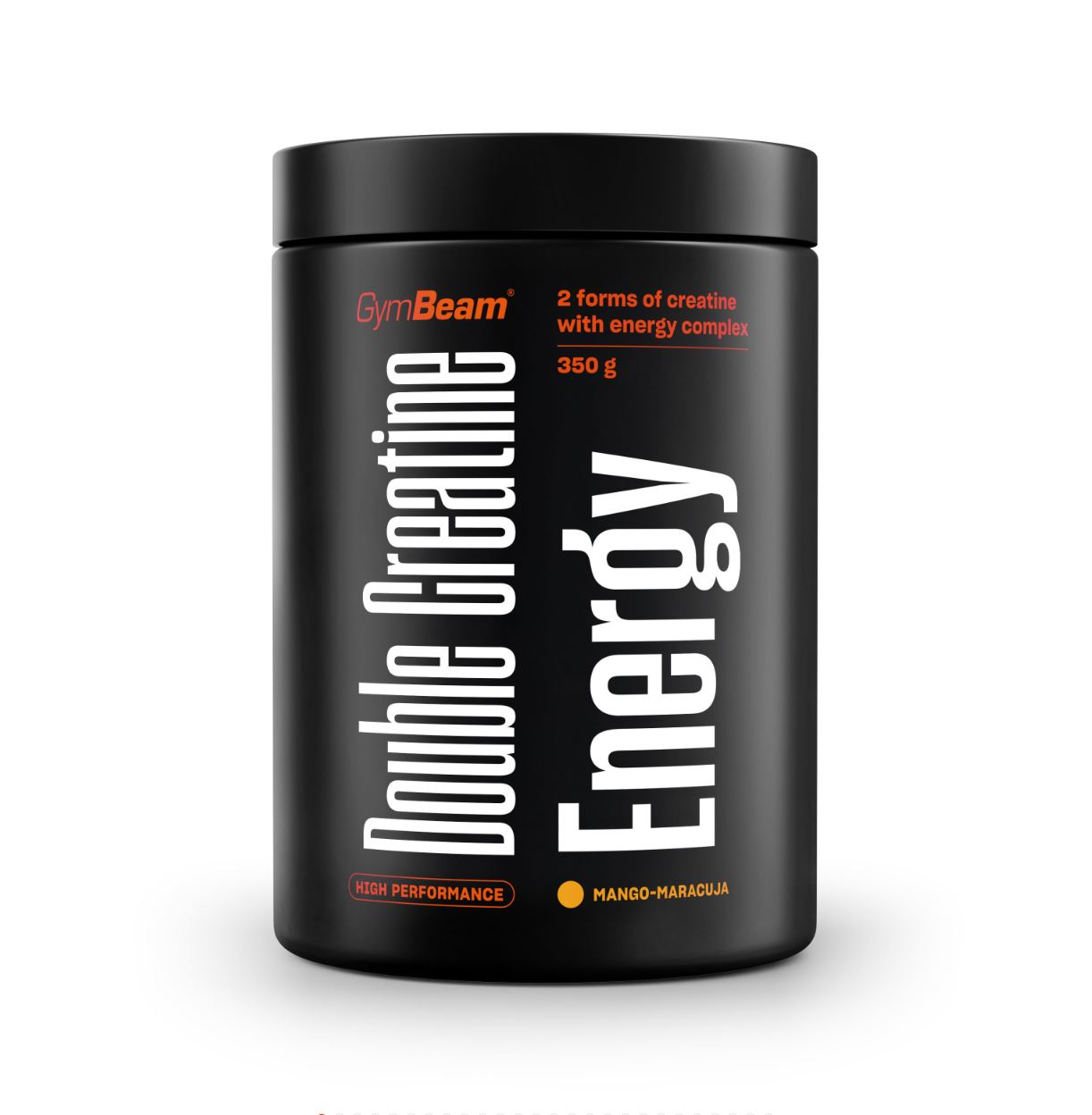 GymBeam Kreatin Mango-Maracuja Double Energy mit Vitaminen laktosefrei Creatin Energie-Power 350 g