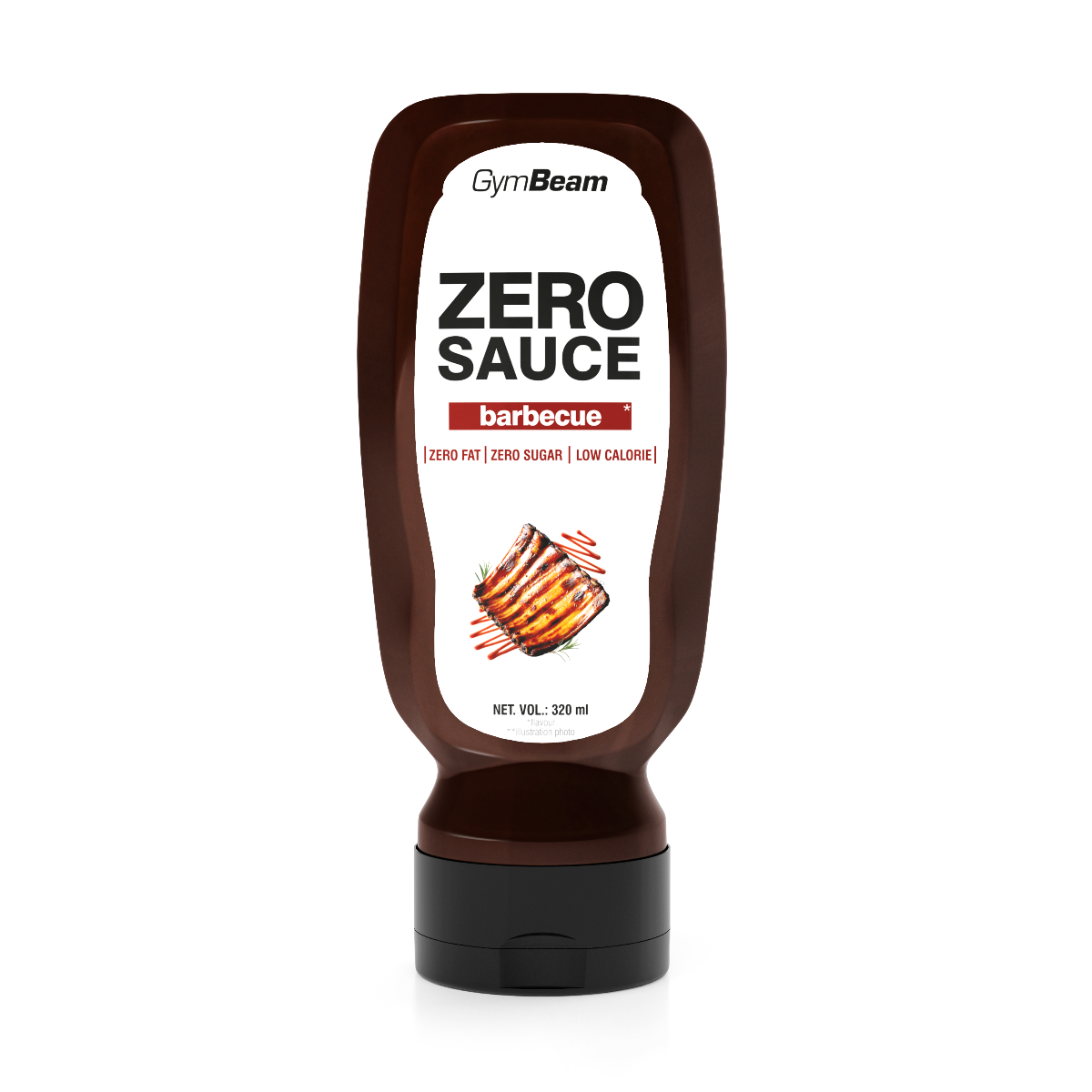GymBeam Barbecue Soße ZERO Zucker Grillsoße laktosefrei Fitnesssoße 320 ml