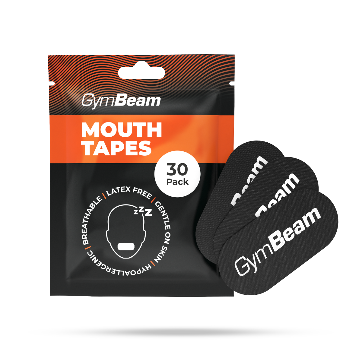 GymBeam Mund-Tapes als Mouth Tapes atmungsaktiv latexfrei 30er-Pack