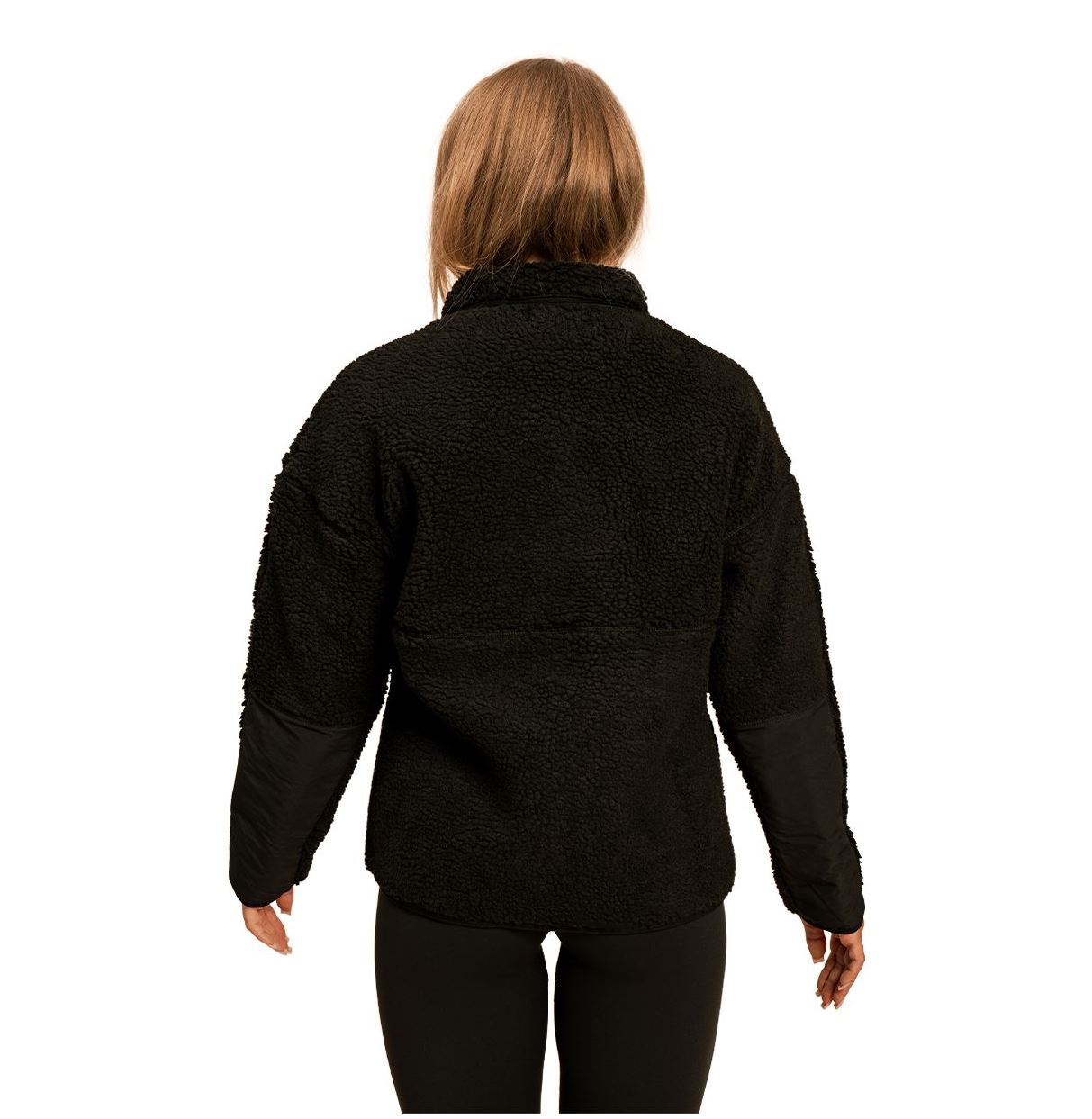 BeastPink Fleecejacke mit Plüschfutter schwarz Übergangsjacke BLISS Jacke für Frauen Gr. XS