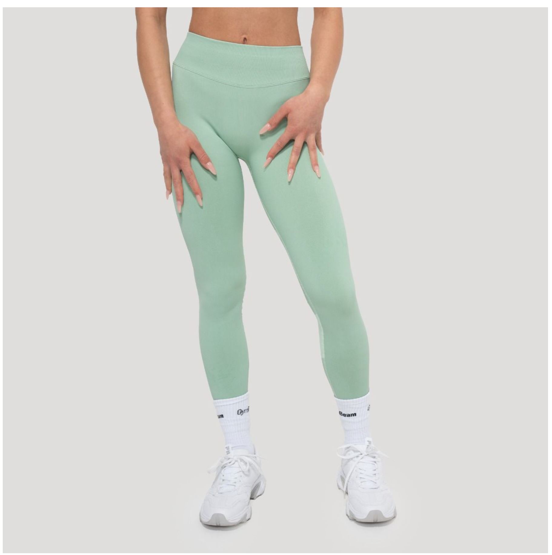 GymBeam LUMA Leggings Scrunch-Butt-Effekt Sportleggings Quick-Dry mit 4-Way-Stretch-Technologie Pistachio Gr. XS