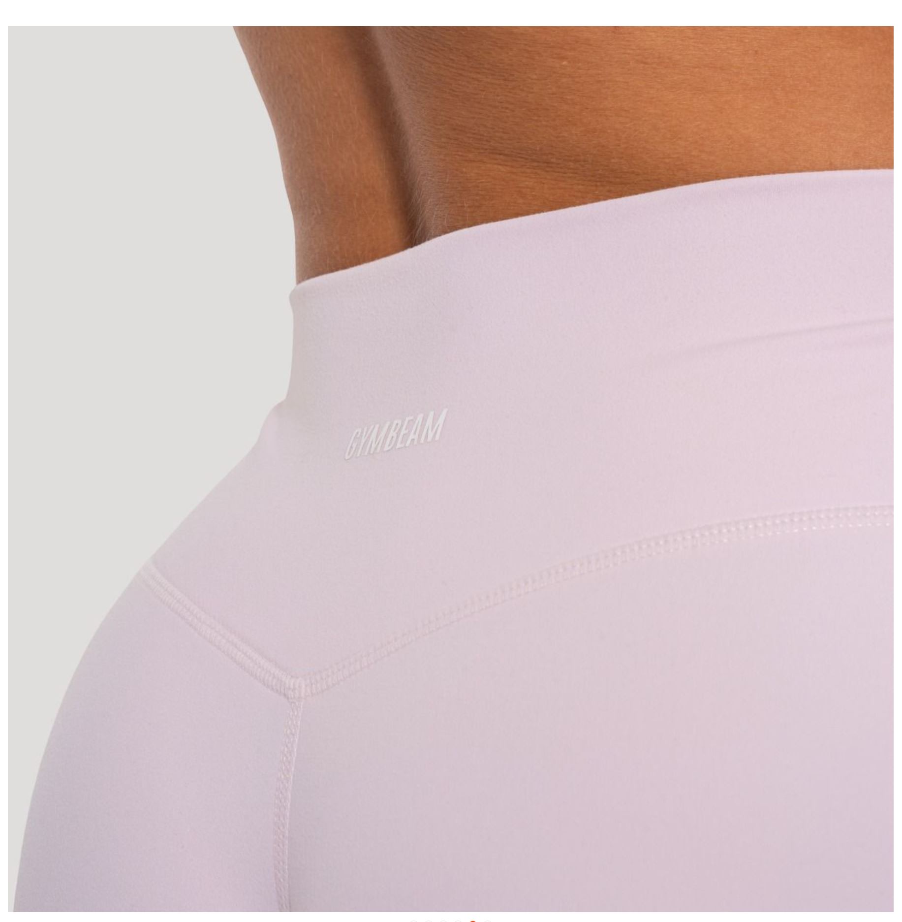 GymBeam Sporthose FLOW Blush für Frauen Straight Pants atmungsaktive Trainingshose mit Strech Gr. L
