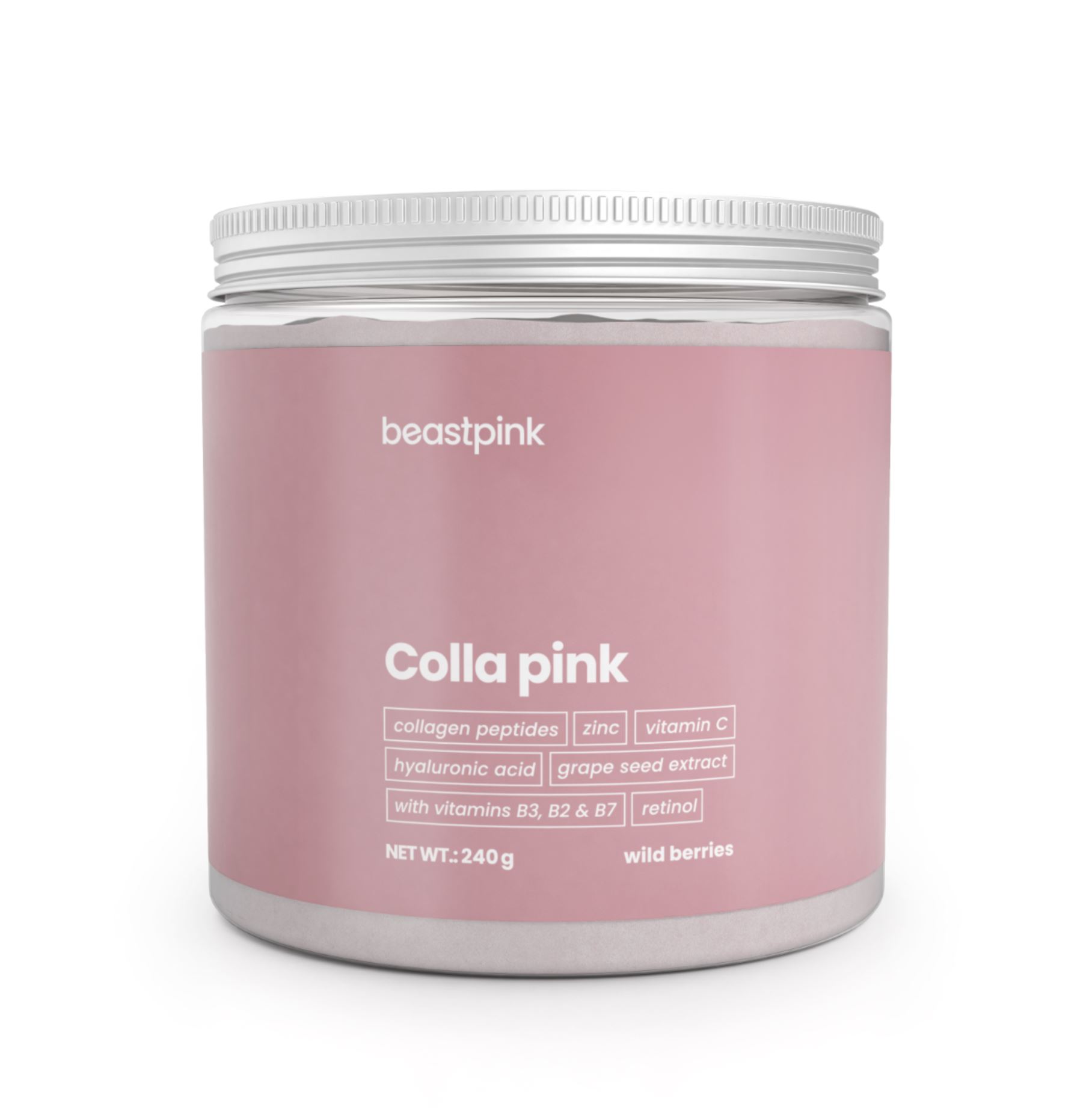BeastPink Colla Pink Schönheitsdrink zuckerfrei Kollagen für Frauen entwickelt