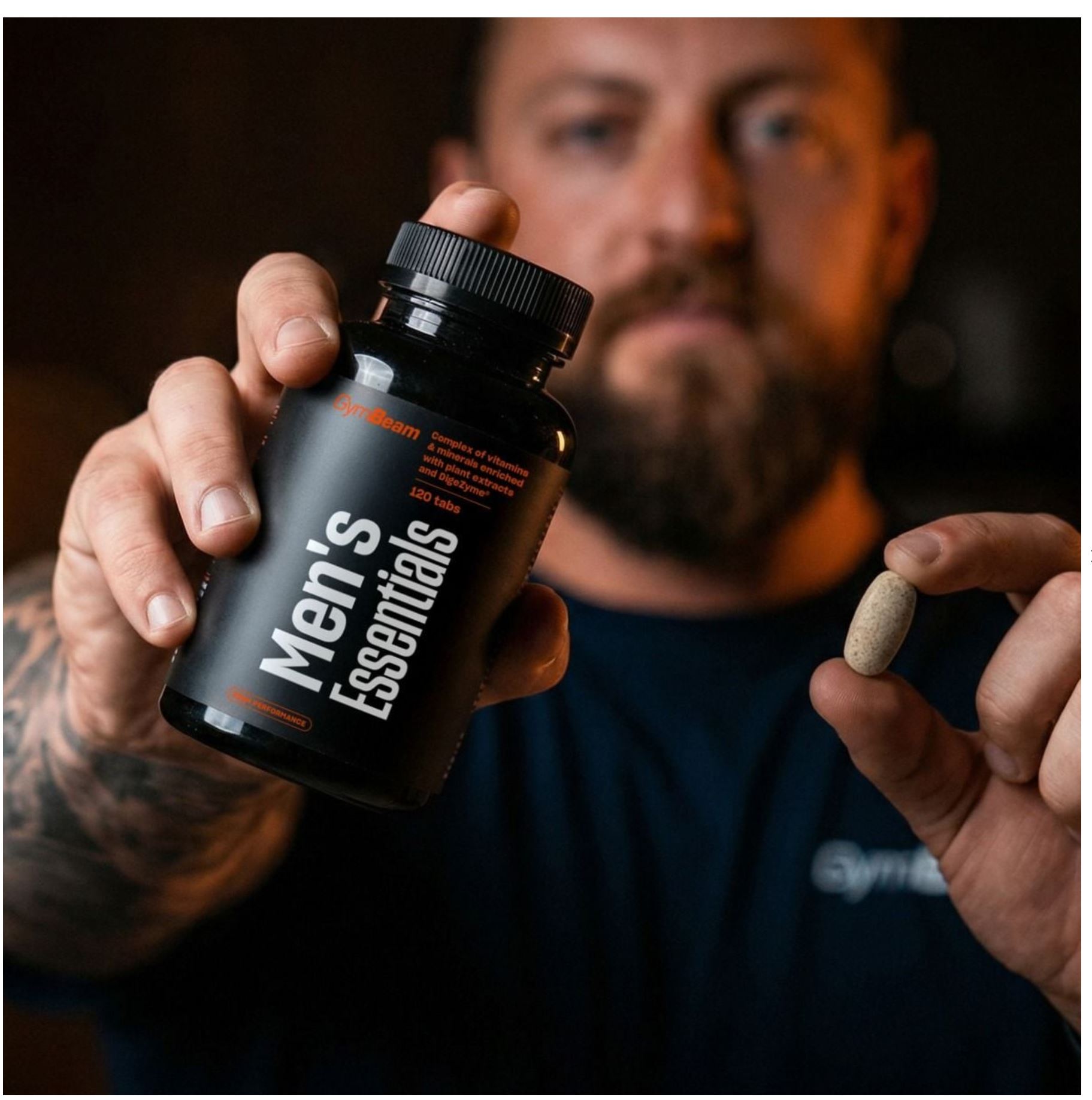 GymBeam Men‘s Essentials Premium Multivitamin mit bis zu 27 Wirkstoffe