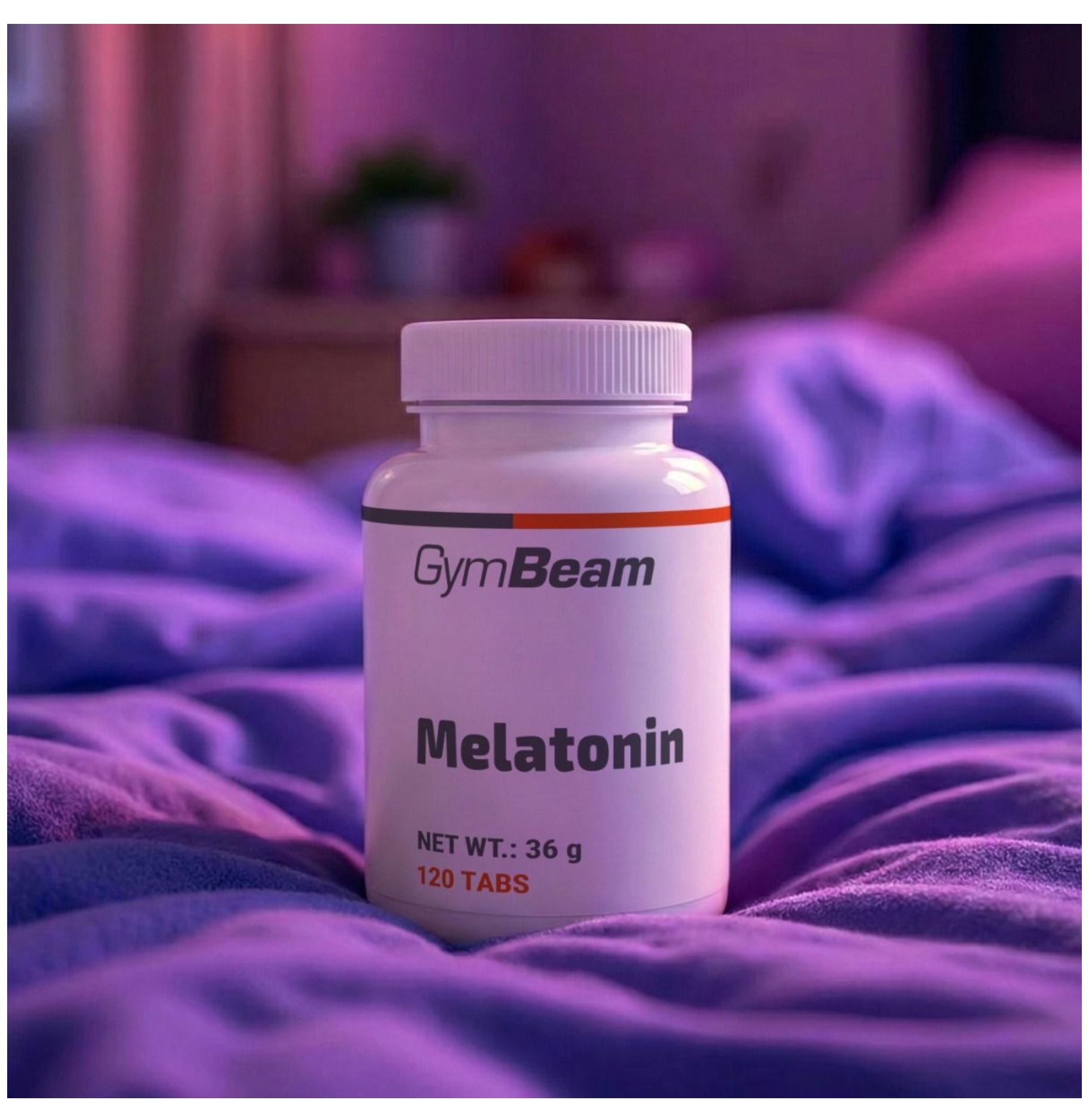 GymBeam Melatonin für besseren Schlaf Schlafhilfe 120 Tabletten