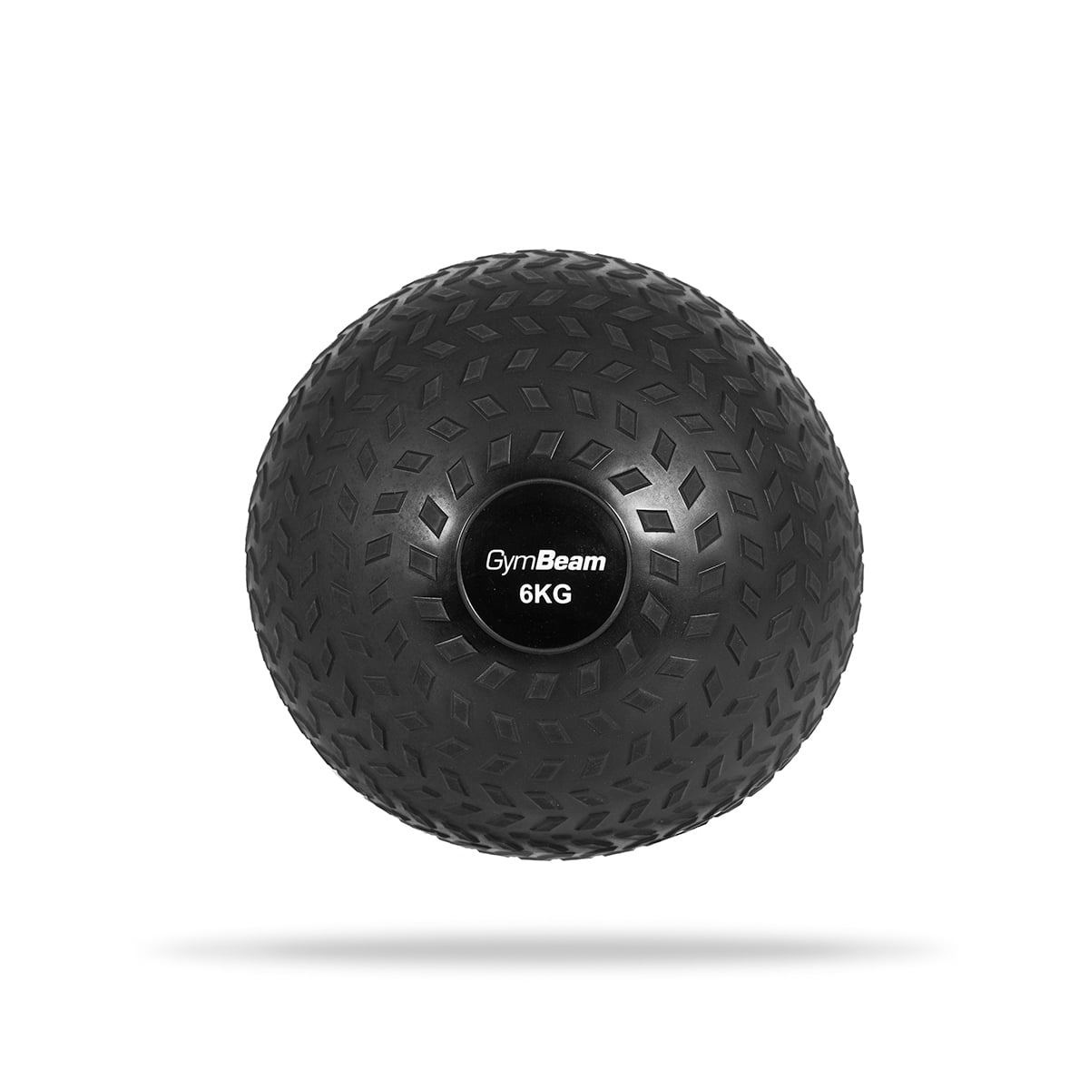 GymBeam Medzinball schwarz Slam Ball rutschfest aus PVC Sandgefüllt Gewichtsball 6 kg