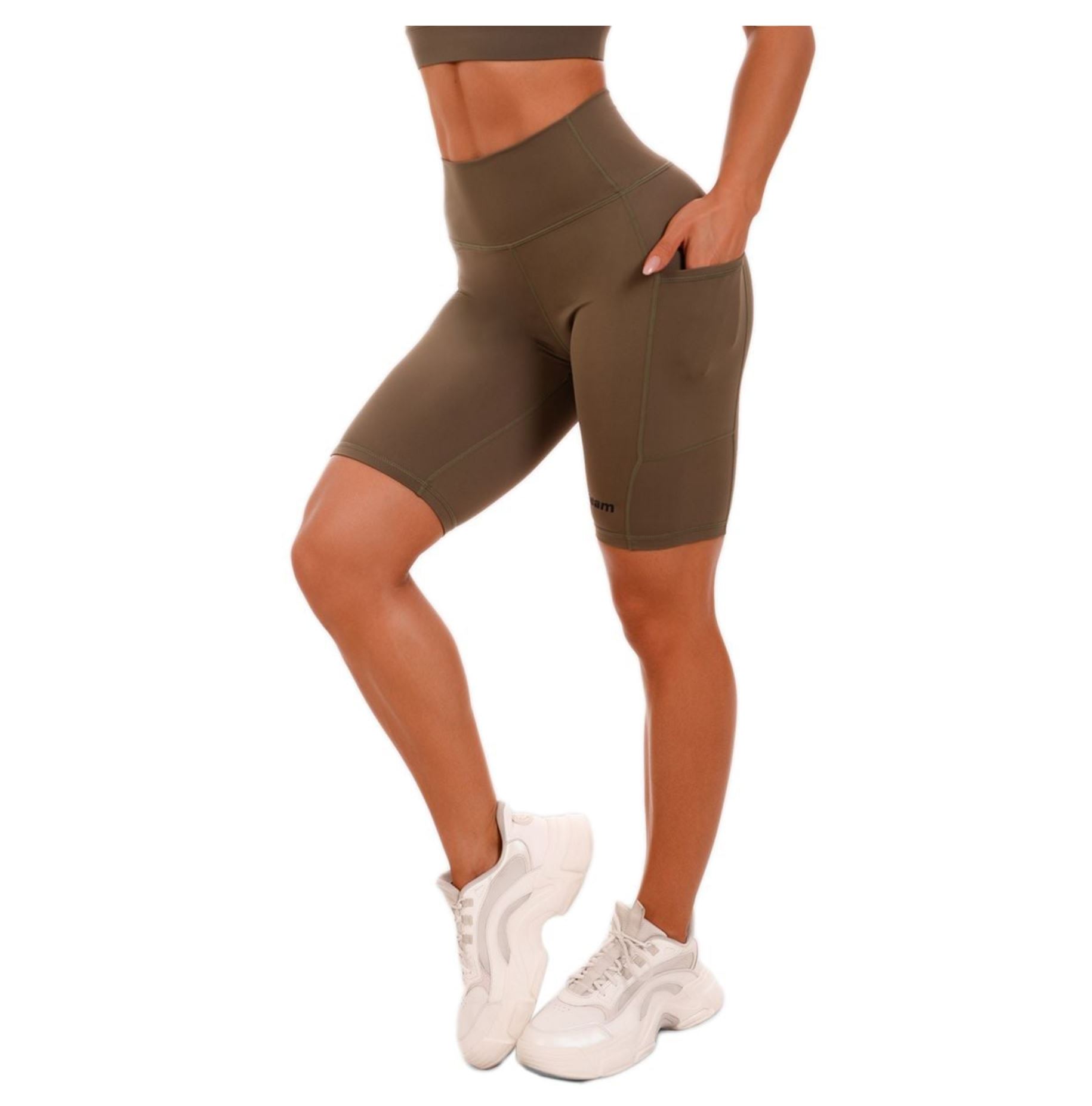 GymBeam Biker-Shorts mit Tasche Radlerhose für Frauen & Schweißabsorptionseigenschaften