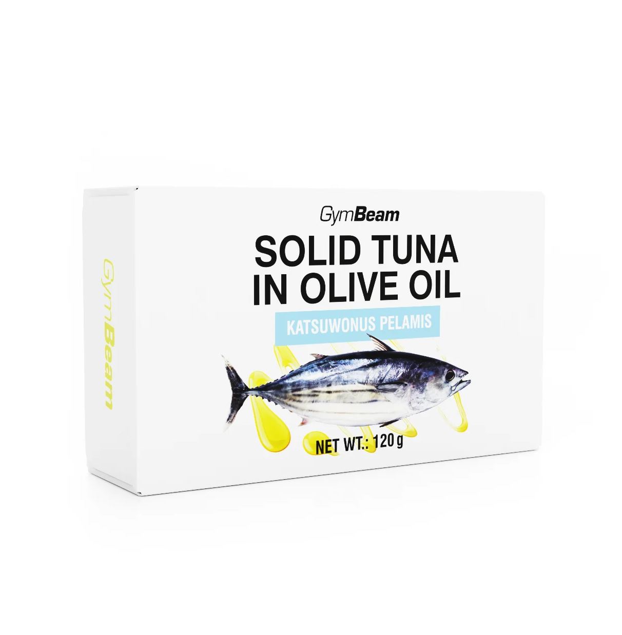 GymBeam Thunfisch in Olivenöl Proteinreicher Fisch mit Premium-Olivenöl 120 g