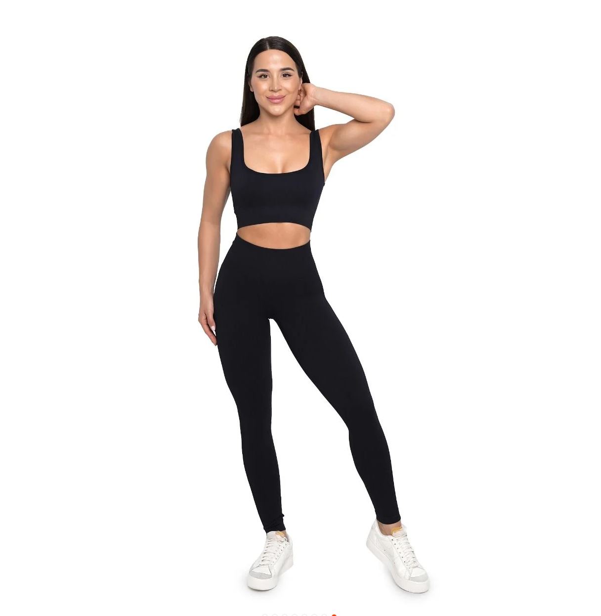 GymBeam Scrunch-Bum-Leggings LIFT schwarz Nahtlose Sportleggings für Frauen Gr. M