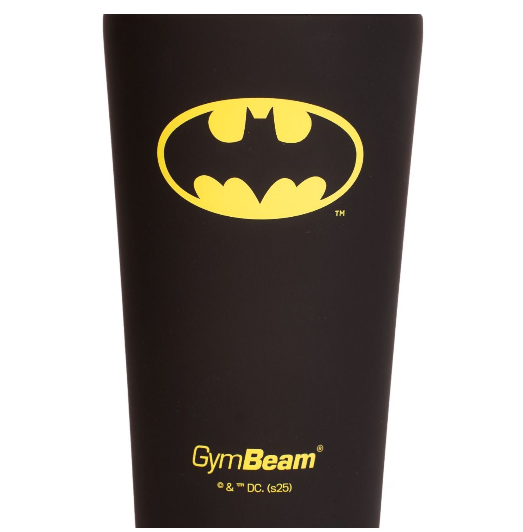GymBeam Superhelden-Shaker Batman™ Original Gaming-Shaker schwarz mit Skala 750 ml