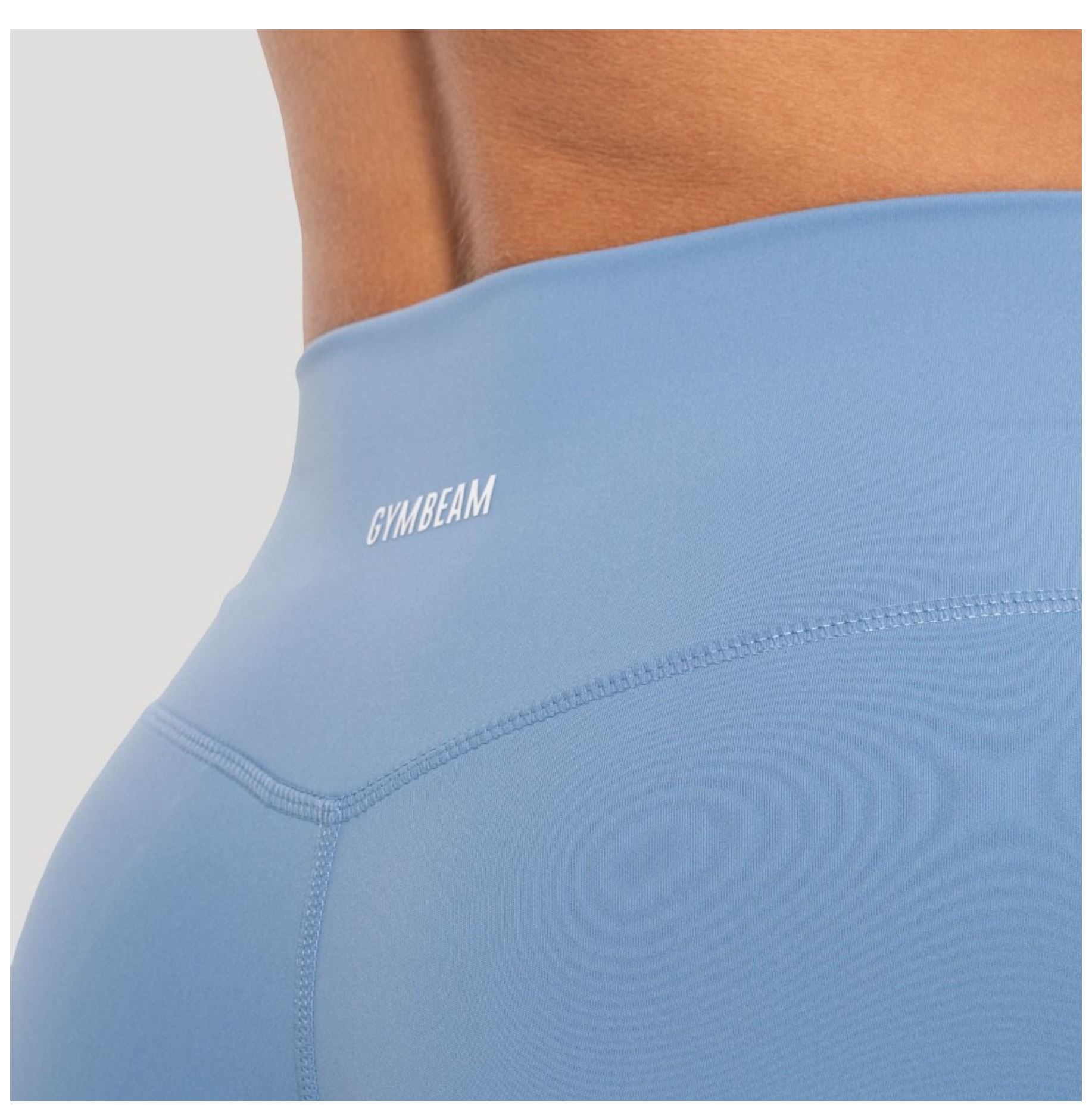 GymBeam Sporthose FLOW Azurblau für Frauen Straight Pants atmungsaktive Trainingshose mit Strech Gr. L