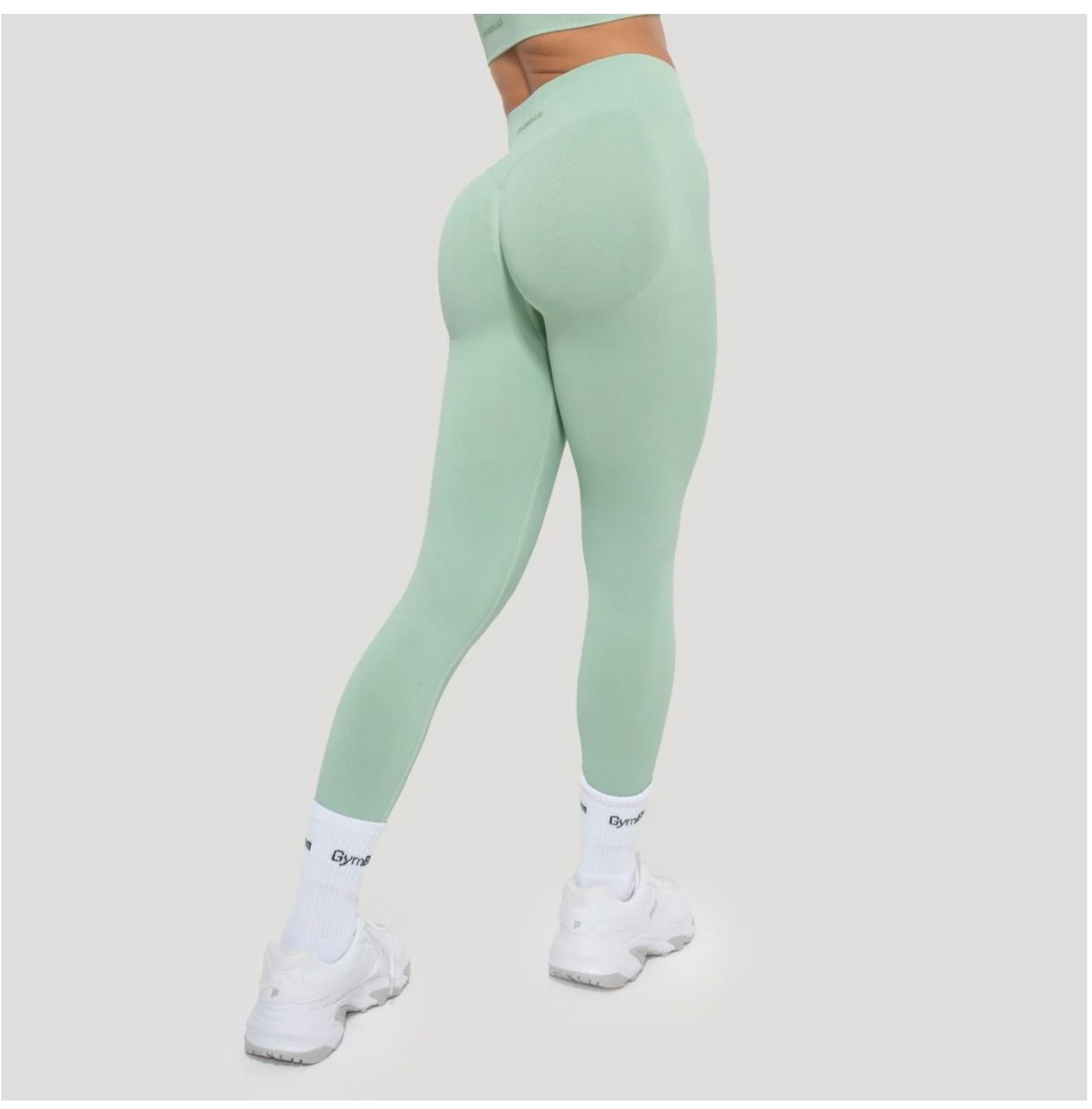 GymBeam LUMA Leggings Scrunch-Butt-Effekt Sportleggings Quick-Dry mit 4-Way-Stretch-Technologie Pistachio Gr. XS