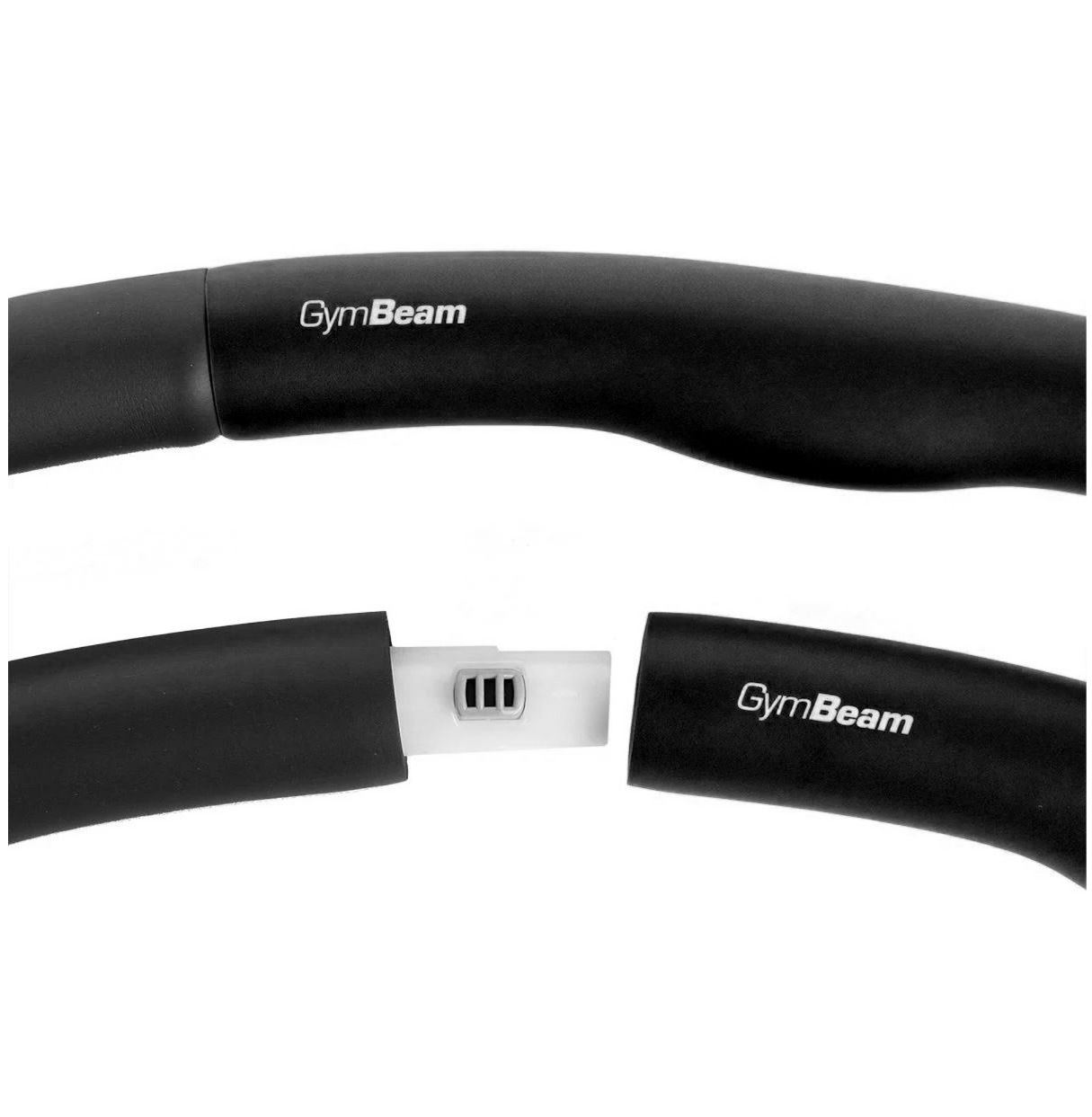 GymBeam Hula Hoop Reifen schwarz gepolstert Fitnessreifen 1 m
